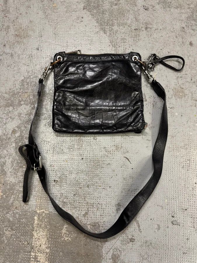 Designer × Dolce & Gabbana × Vintage 2000s Dolce & Gabbana Padlock Black Leather Shoulder Bag Size ONE SIZE - 3 Thumbnail