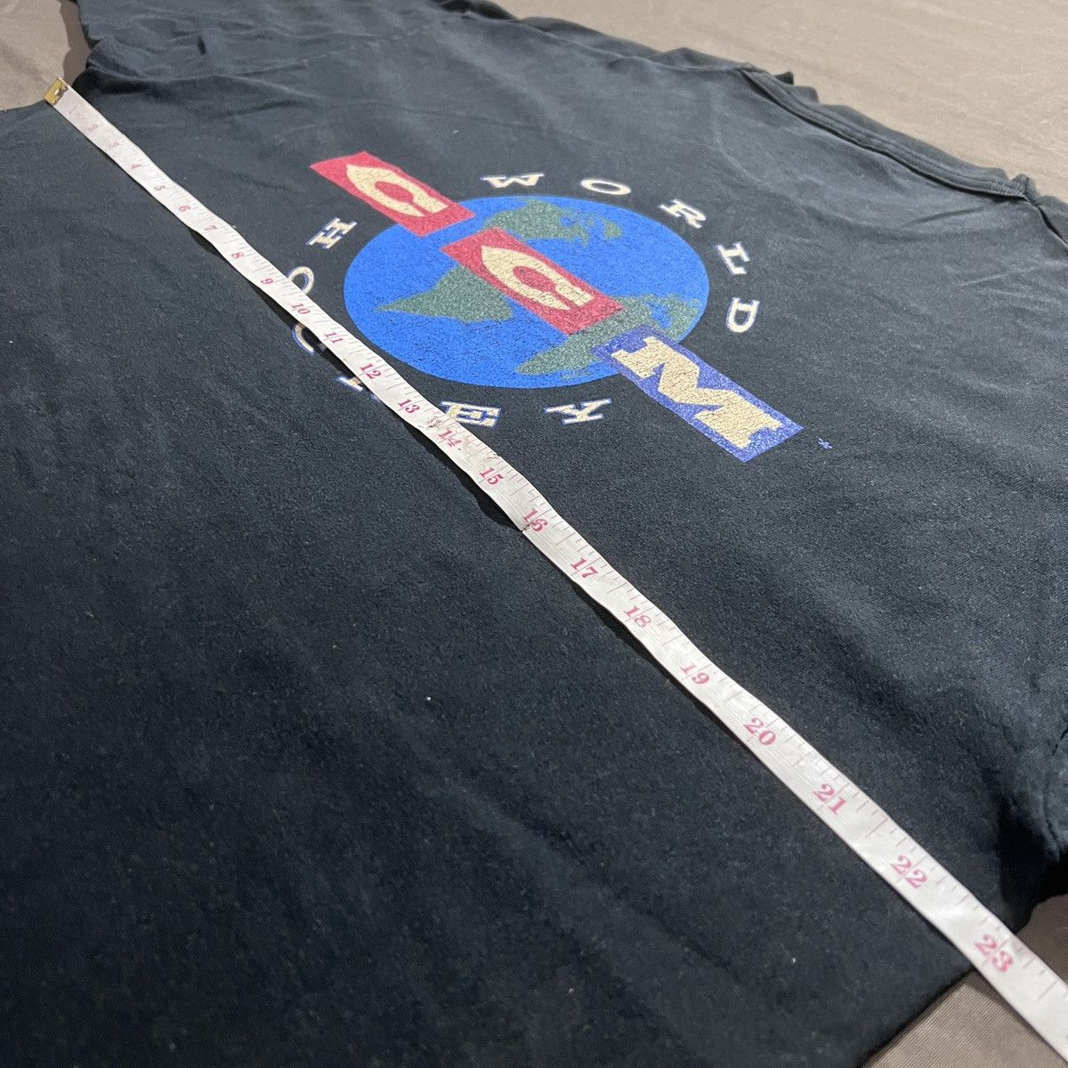 NHL × Vintage VINTAGE 90s CCM WORLD HOCKEY PROMO TEE XL FADED Size US XL / EU 56 / 4 - 6 Thumbnail