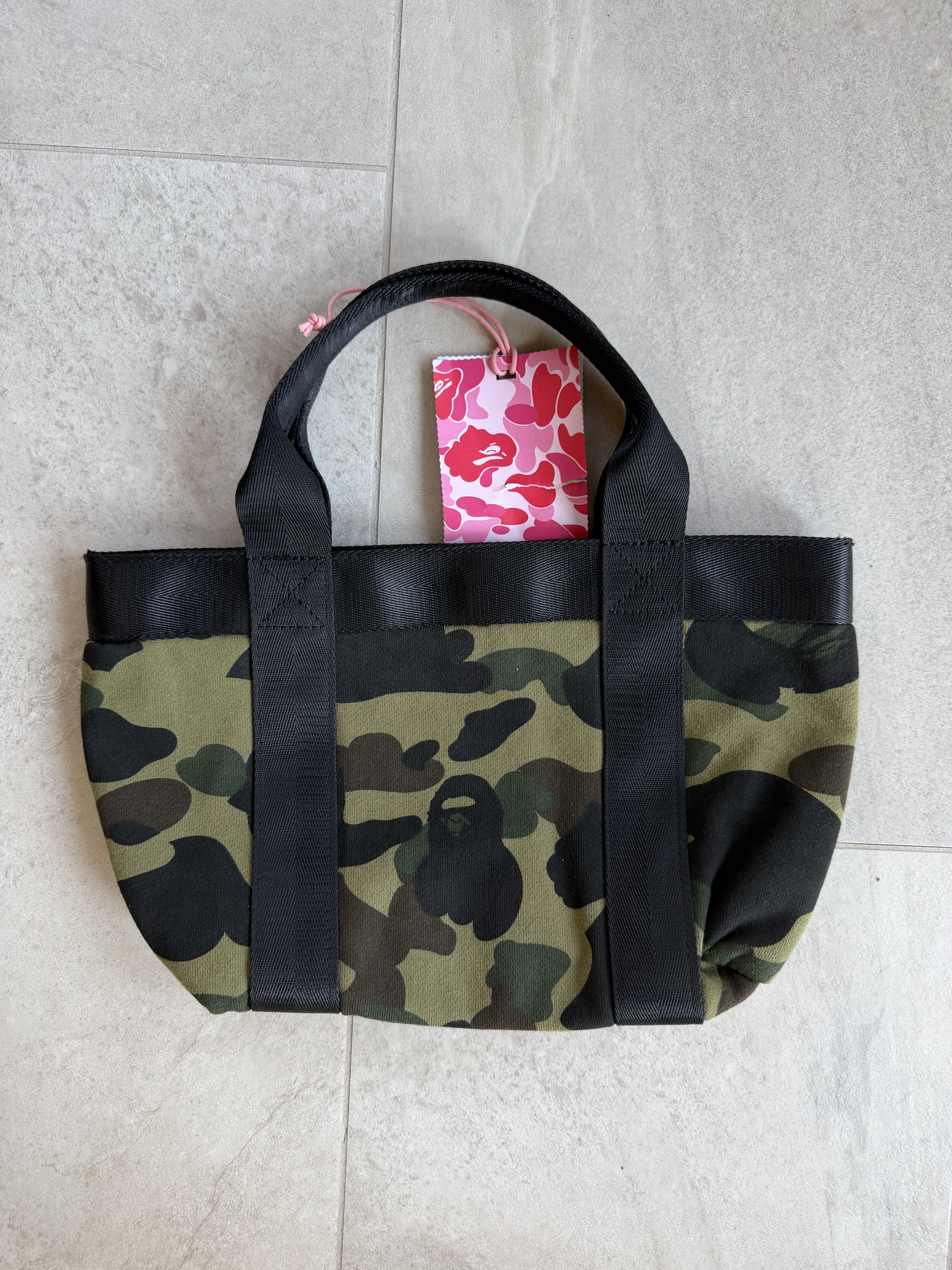Bape Bape 1st Camo Sweat Mini Tote Bag in Green Size ONE SIZE - 2 Thumbnail