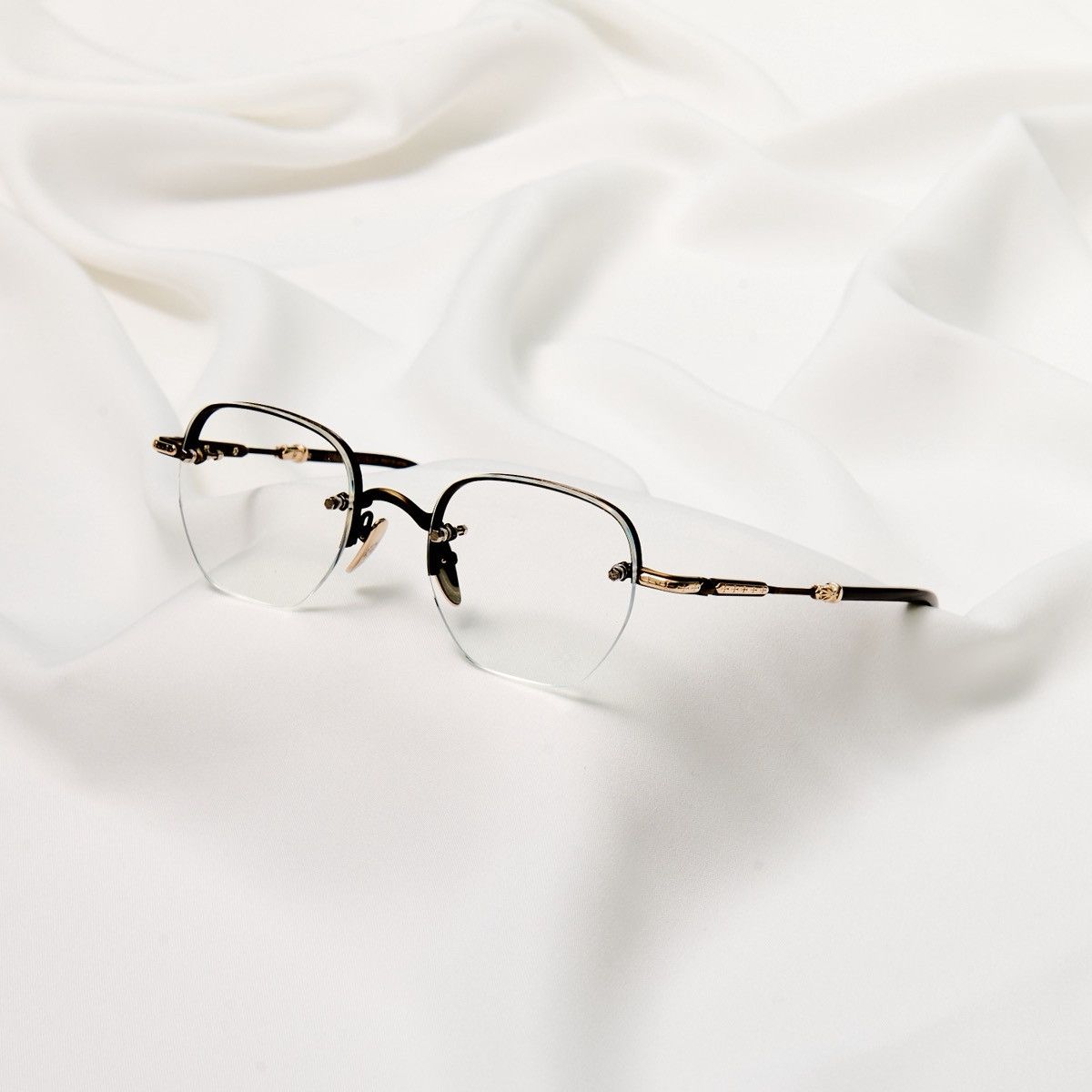 Chrome Hearts CHROME HEARTS FROSTED SAND CLASSIC BROWN GLASSES Size ONE SIZE - 1 Thumbnail