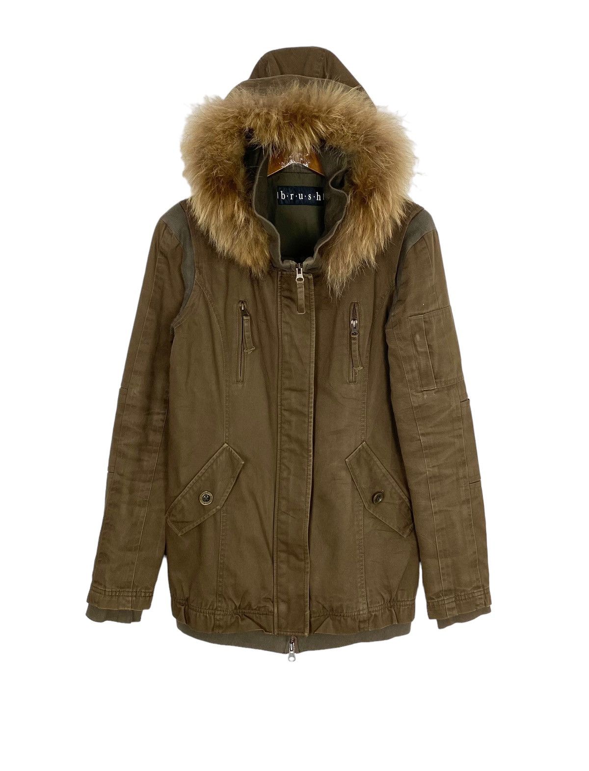 Japanese Brand Rare‼️ Brush Faux Fur Parka Size S / US 4 / IT 40 - 1 Thumbnail