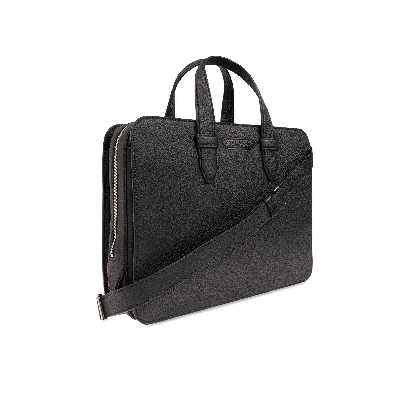 Brioni BRIONI Black Leather Document Laptop Bag New & Authentic Size ONE SIZE - 3 Thumbnail
