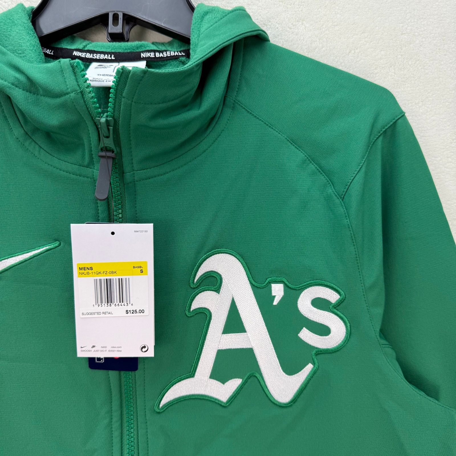 Nike NIKE MEN'S SMALL BASEBALL SERIES OAKLAND ATHLETICS MLB HOOD Size US S / EU 44-46 / 1 - 2 Thumbnail