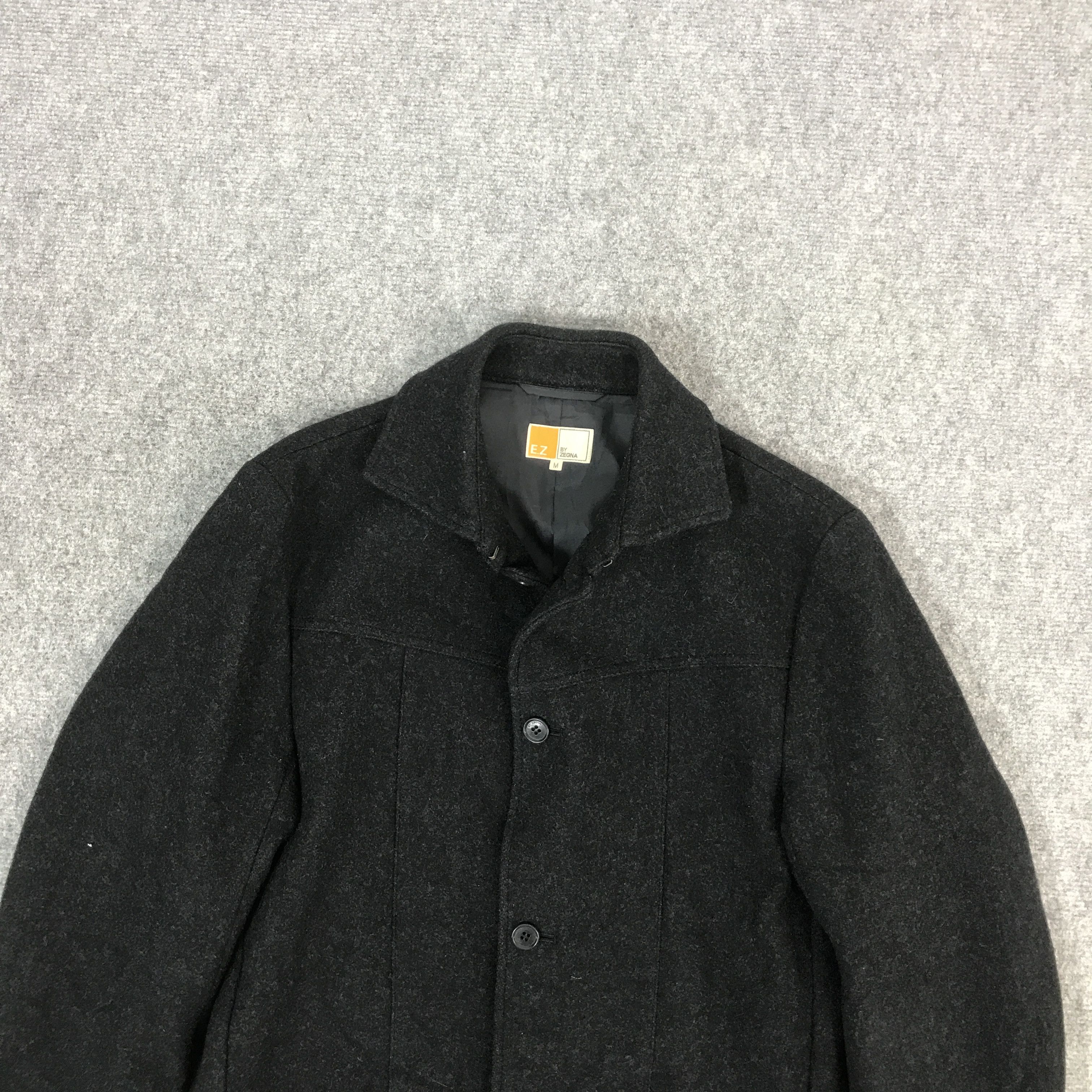 Z Zegna EZ ZEGNA JAPAN DESIGN WOOL BUTTON UP JACKET Size US M / EU 48-50 / 2 - 3 Thumbnail