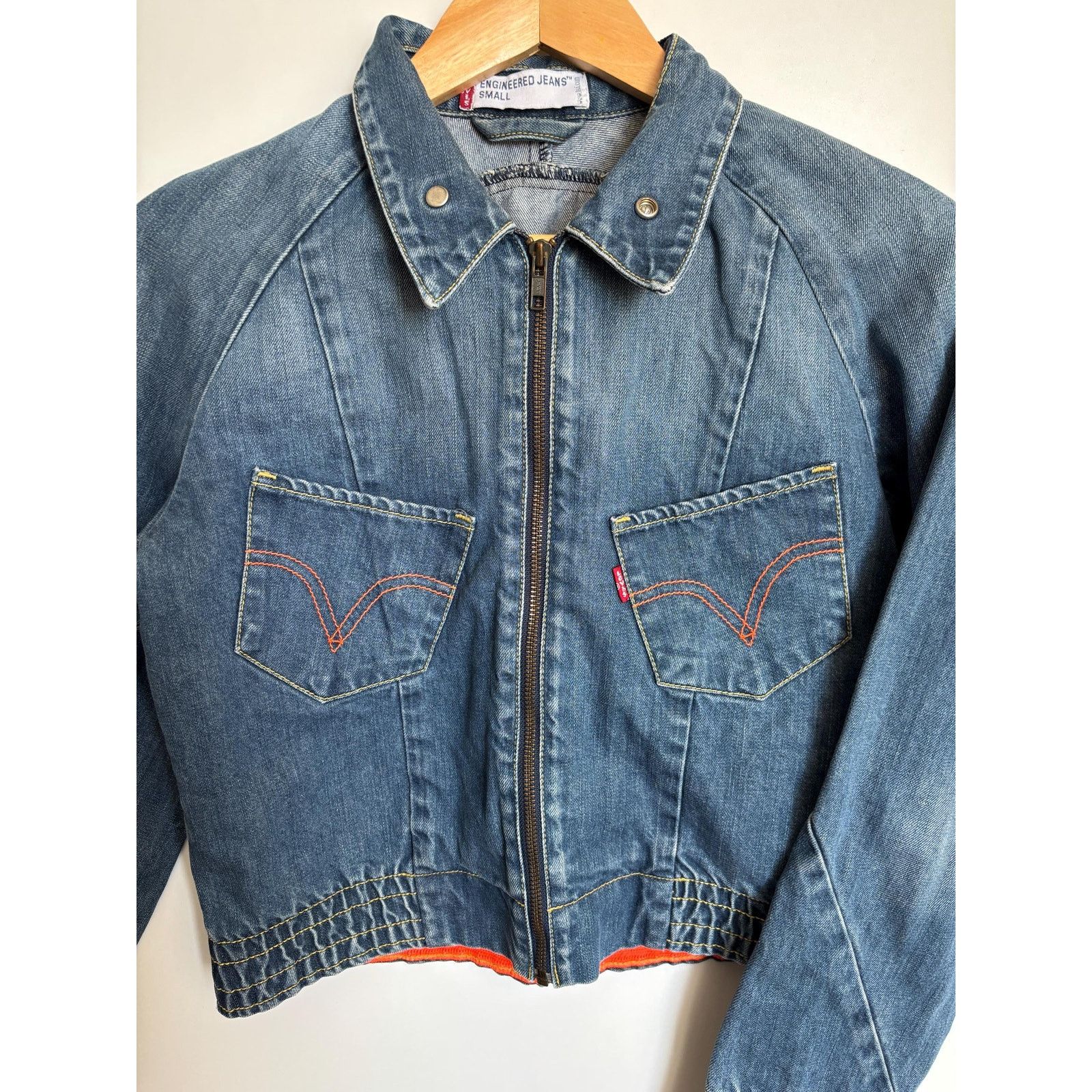 Levi's Levi's Engineered Archive Jacket Red Tab Y2K Cropped Zip S Size US S / EU 44-46 / 1 - 7 Thumbnail