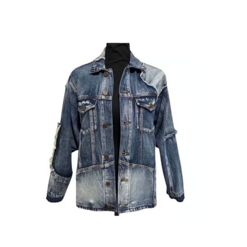 Free People Free PeopleXSandrine Rose Patchwork Trucker Jacket S Size S / US 4 / IT 40 - 4 Thumbnail