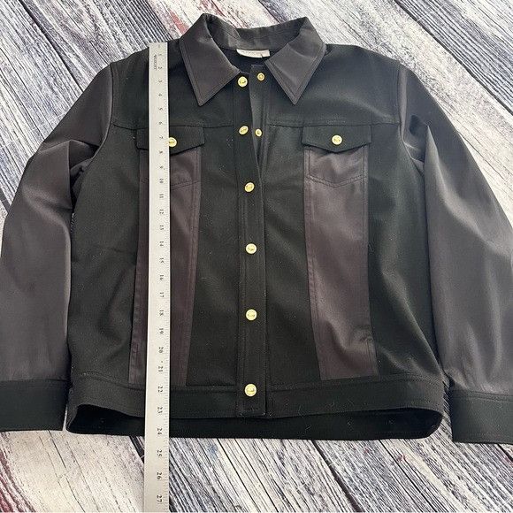 St. John St. John by Marie Gray Black Snap Button Women’s Blazer Jack Size L / US 10 / IT 46 - 8 Thumbnail