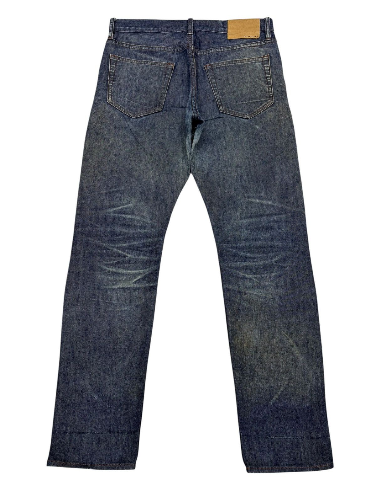 If Six Was Nine Vintage Japanese Brand Boycott Rusty Distress Denim Jeans Size US 34 / EU 50 - 2 Thumbnail