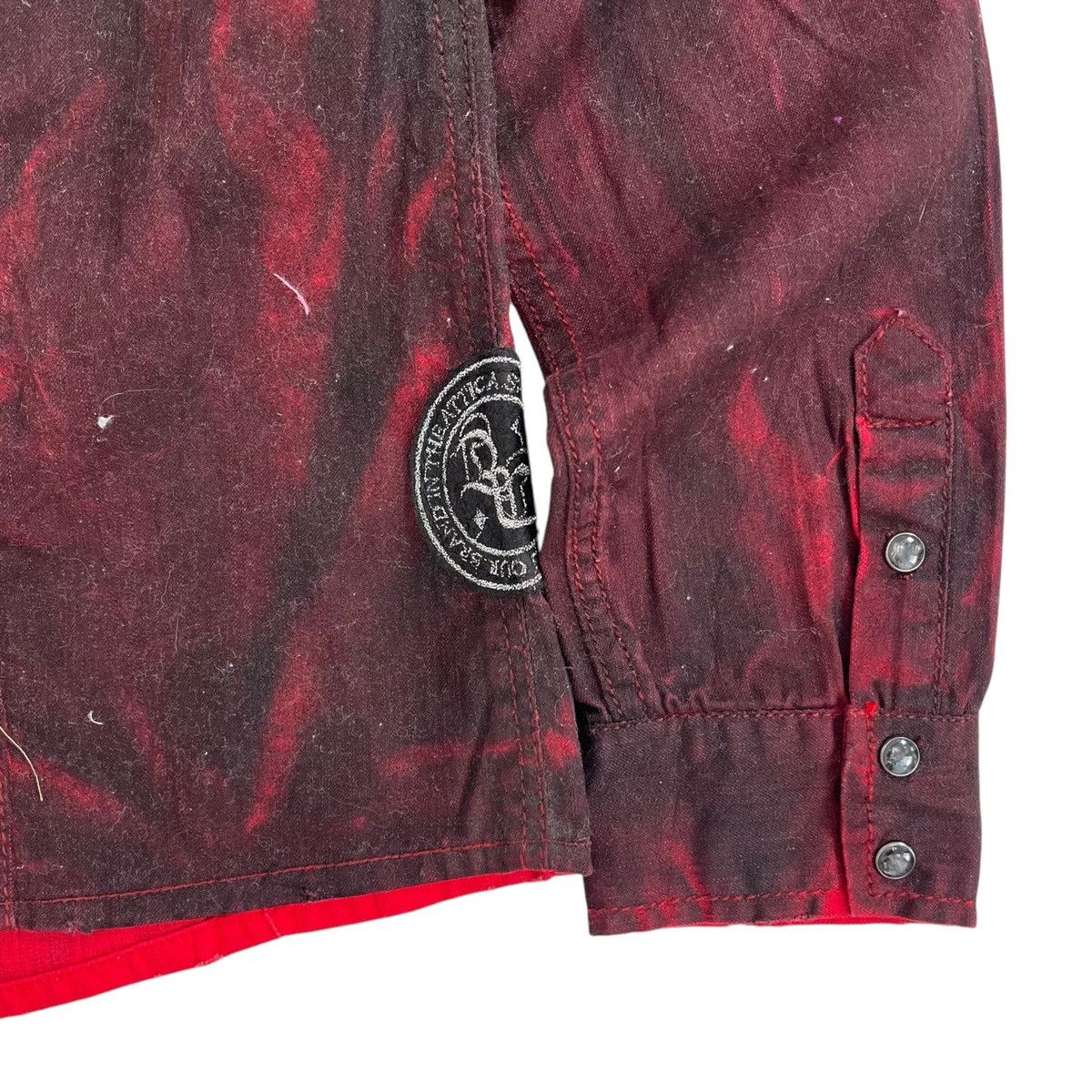 If Six Was Nine × In The Attic × Le Grande Bleu (L.G.B.) In The Attic like H Anarchy Lgb Distressed Bone Button Shirt Size US M / EU 48-50 / 2 - 9 Thumbnail