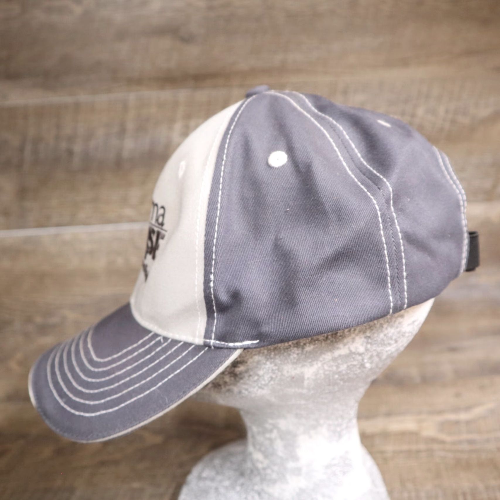 Vintage Lowes Hat Cap PermaBase Plus Cement Board National Gypsum Strapback White Gray Size ONE SIZE - 5 Thumbnail