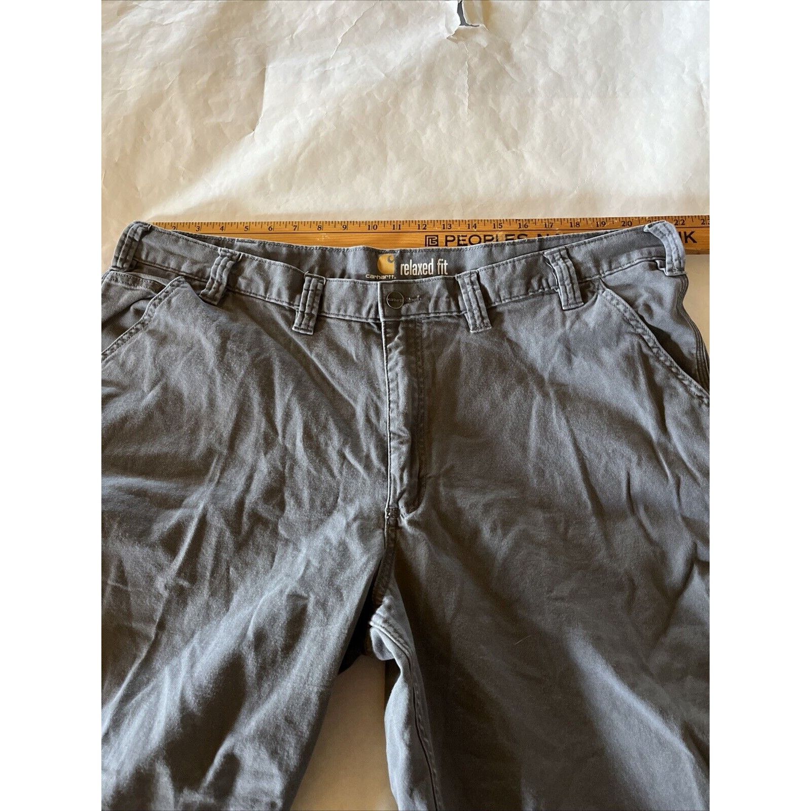 Carhartt Carhartt Pants Mens 42x26 Fit Gray Canvas Carpenter Relaxed Size US 42 / EU 58 - 4 Thumbnail