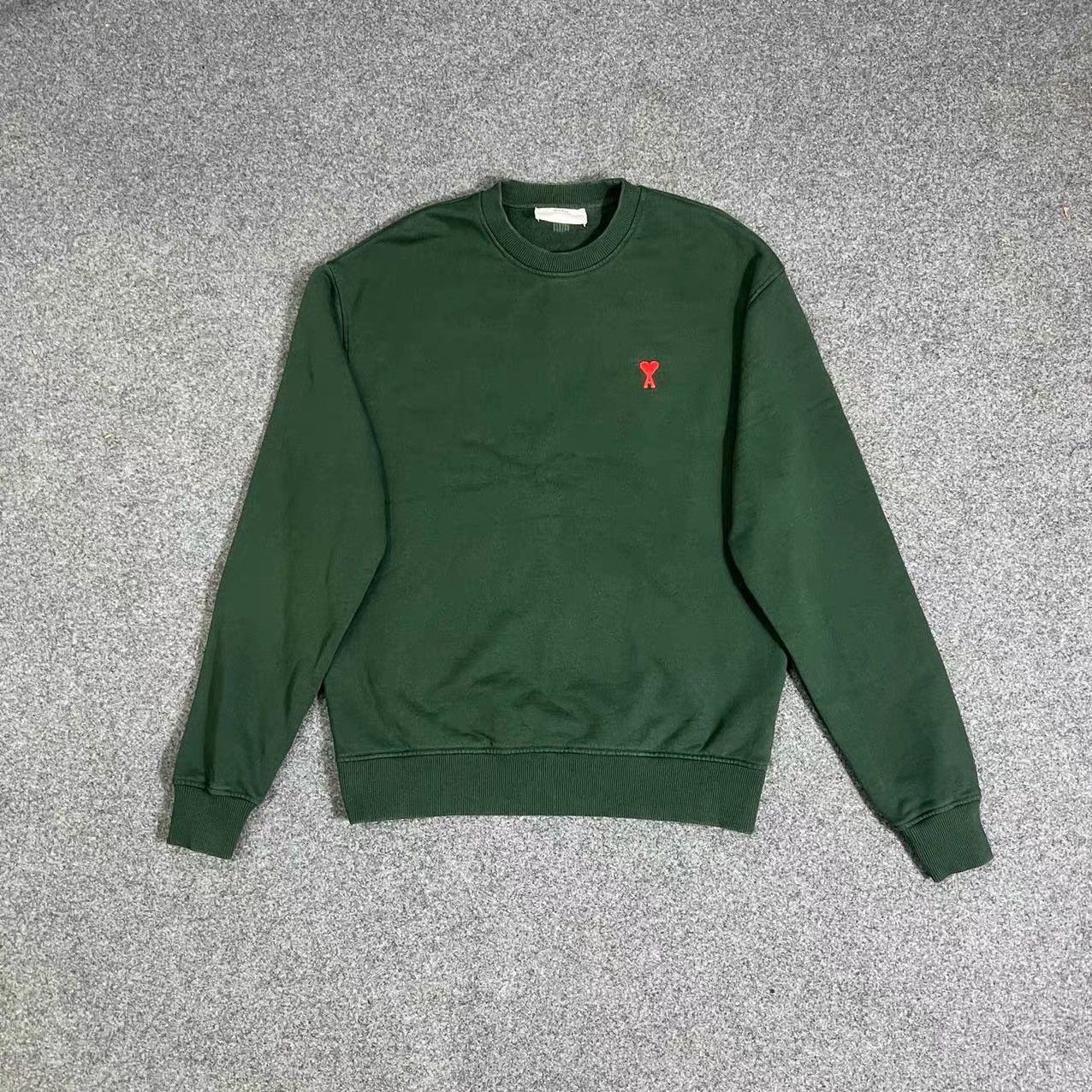 AMI Ami Paris Red Heart Pullover Sweatshirt K28 Size US M / EU 48-50 / 2 - 1 Thumbnail
