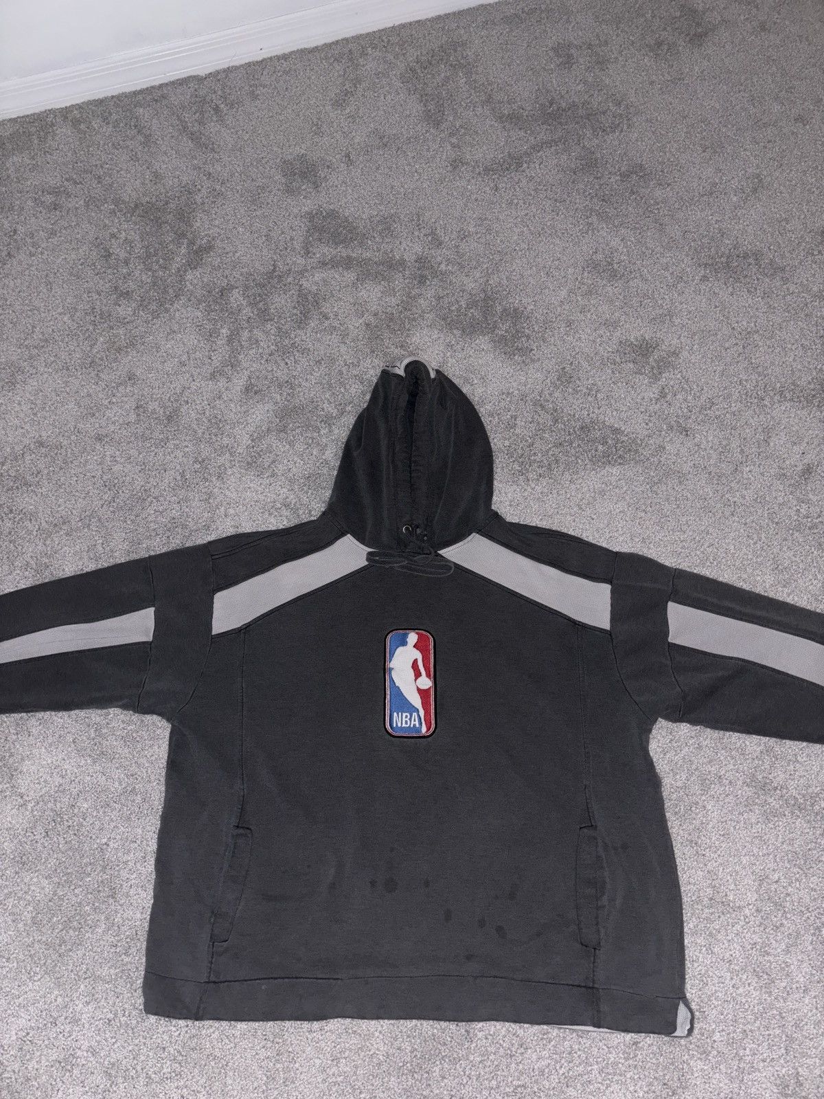 image of Vintage Nba Hoodie 1990 in Grey, Men's (Size XL)