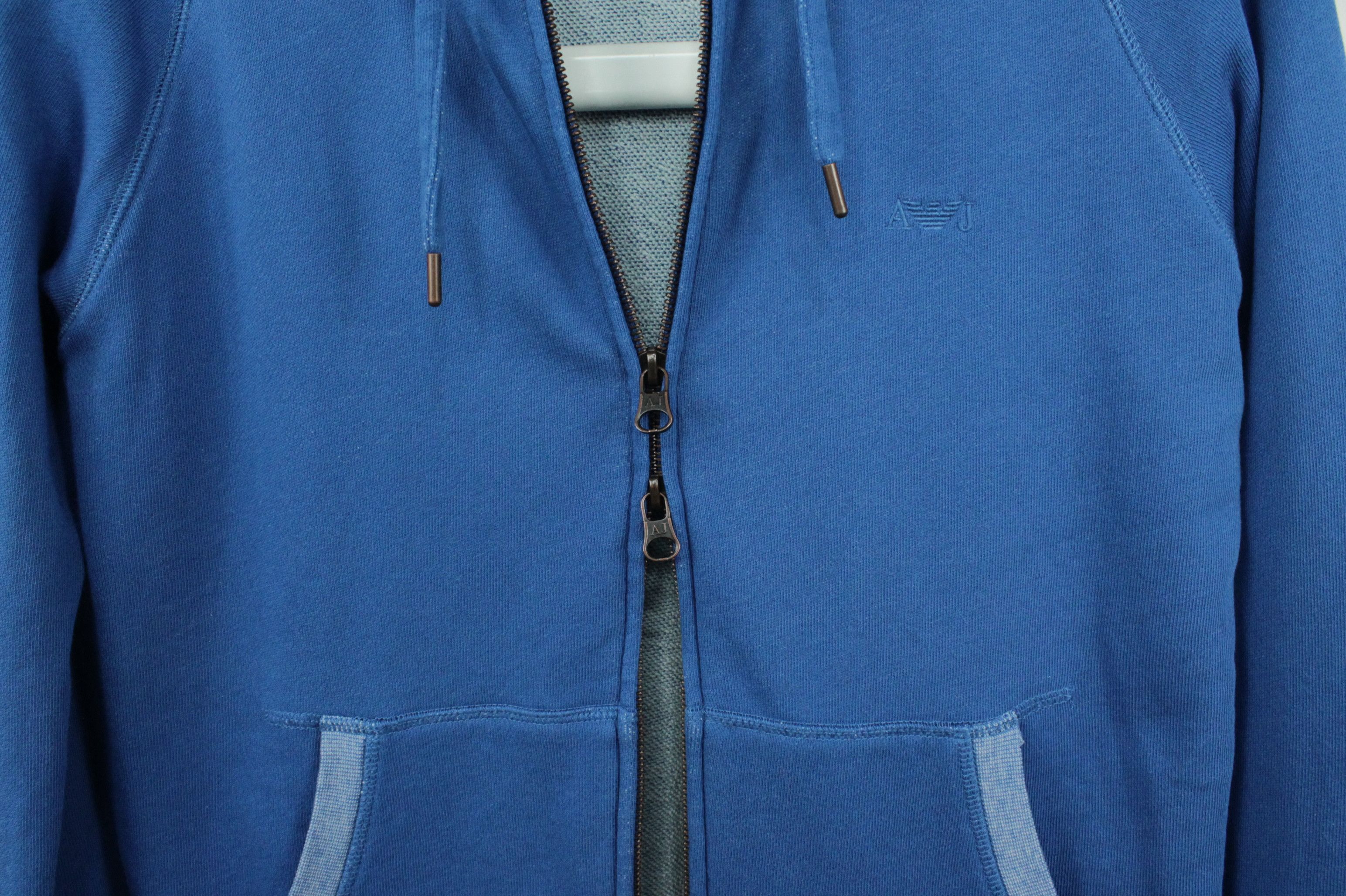 Armani Armani Jeans Full Zip Slim Fit Cotton Hoodies Men' Size US L / EU 52-54 / 3 - 7 Thumbnail
