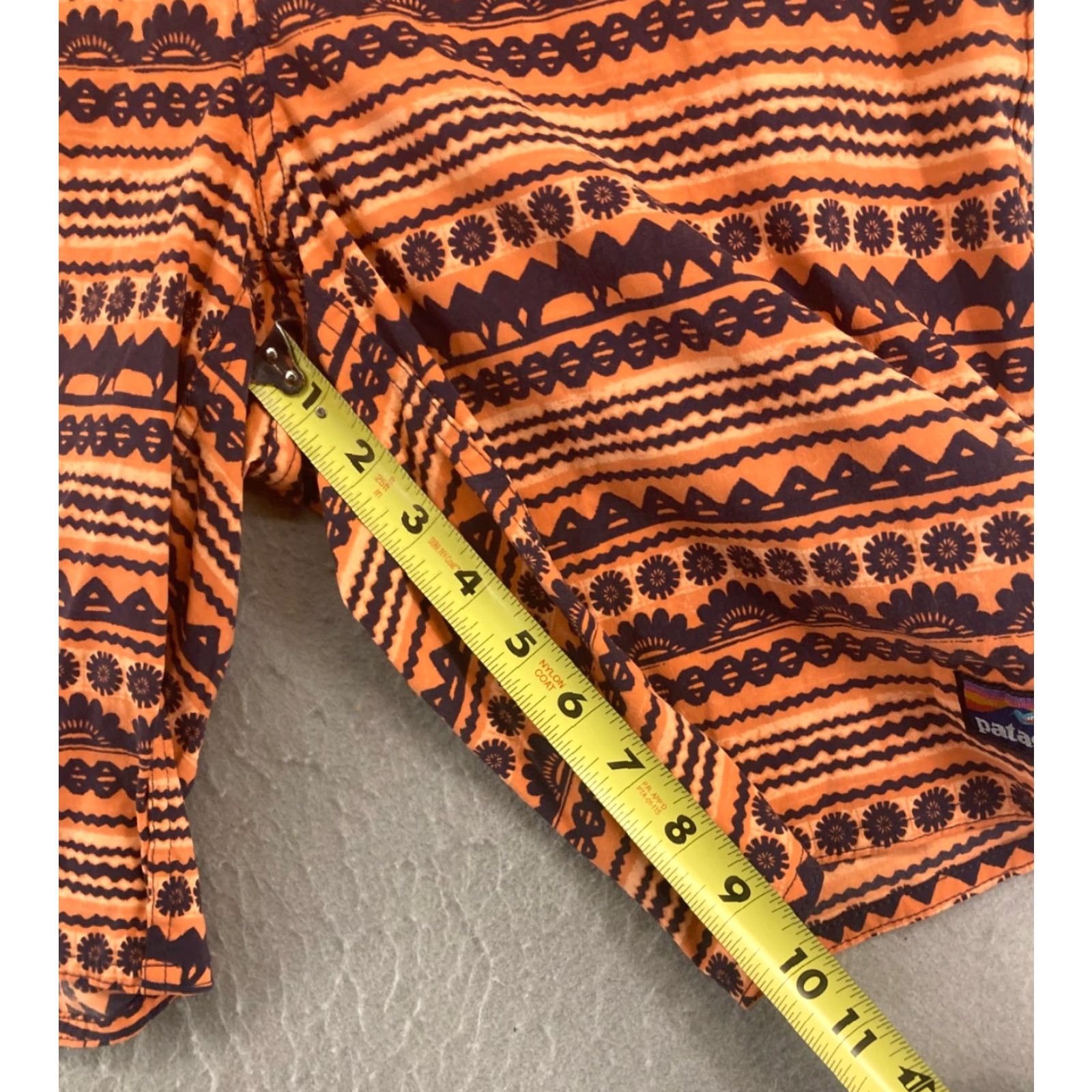 Patagonia Patagonia Mens 34 Blue Orange Tribal Swim Trunks Geometric Nylon Pockets Drawstring Lined Beach Outdoor Adults Mens Size US 34 / EU 50 - 7 Thumbnail