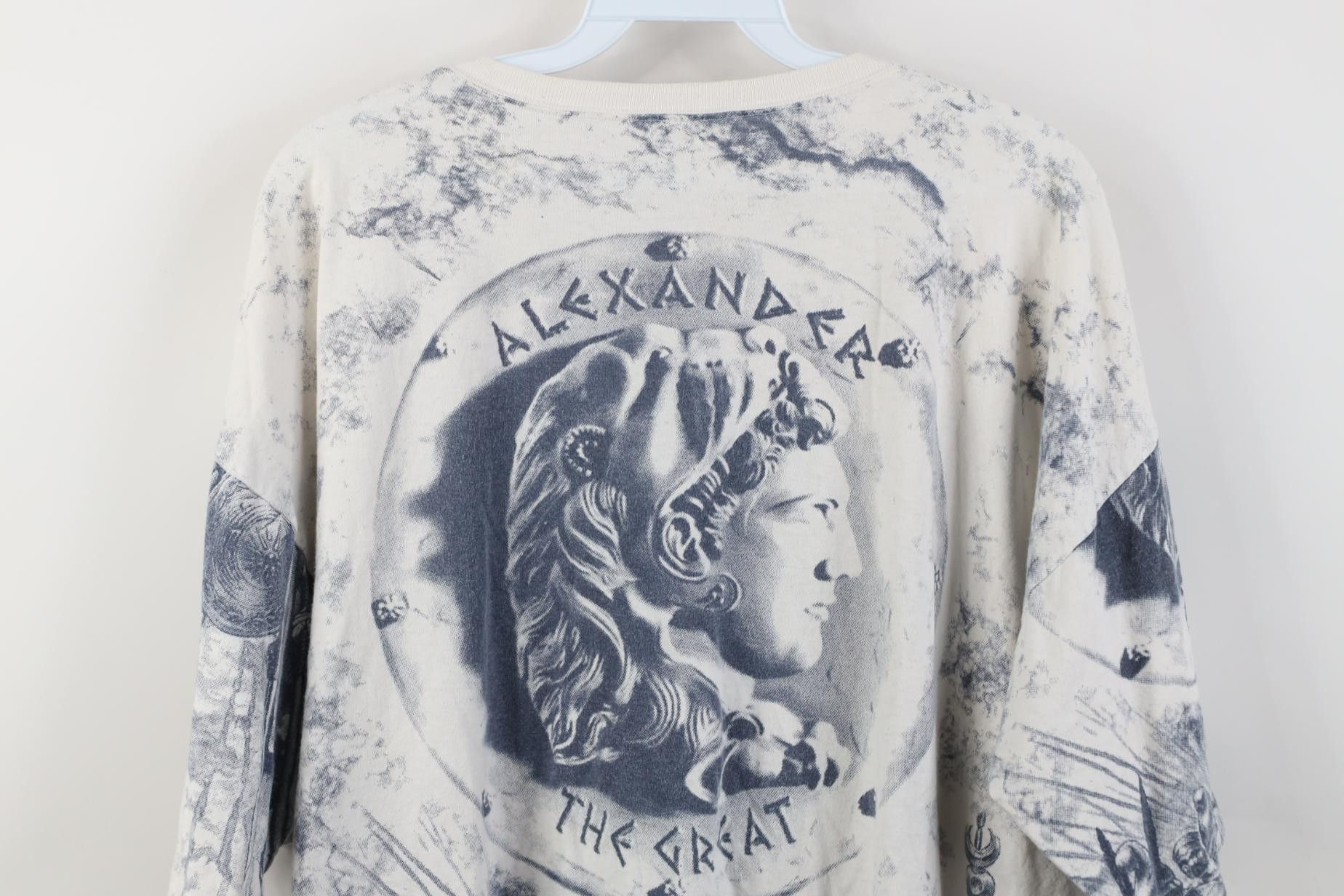 Vintage Vintage 90s Streetwear Print Alexander the Great T-Shirt Size US XL / EU 56 / 4 - 14 Thumbnail