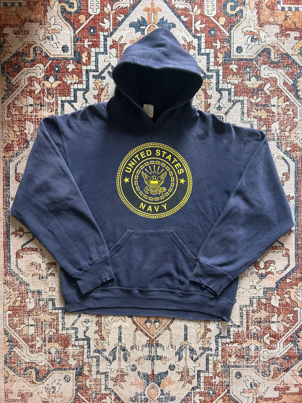 Vintage 90s U.S NAVY pullover hoodie Size US M / EU 48-50 / 2 - 1 Thumbnail
