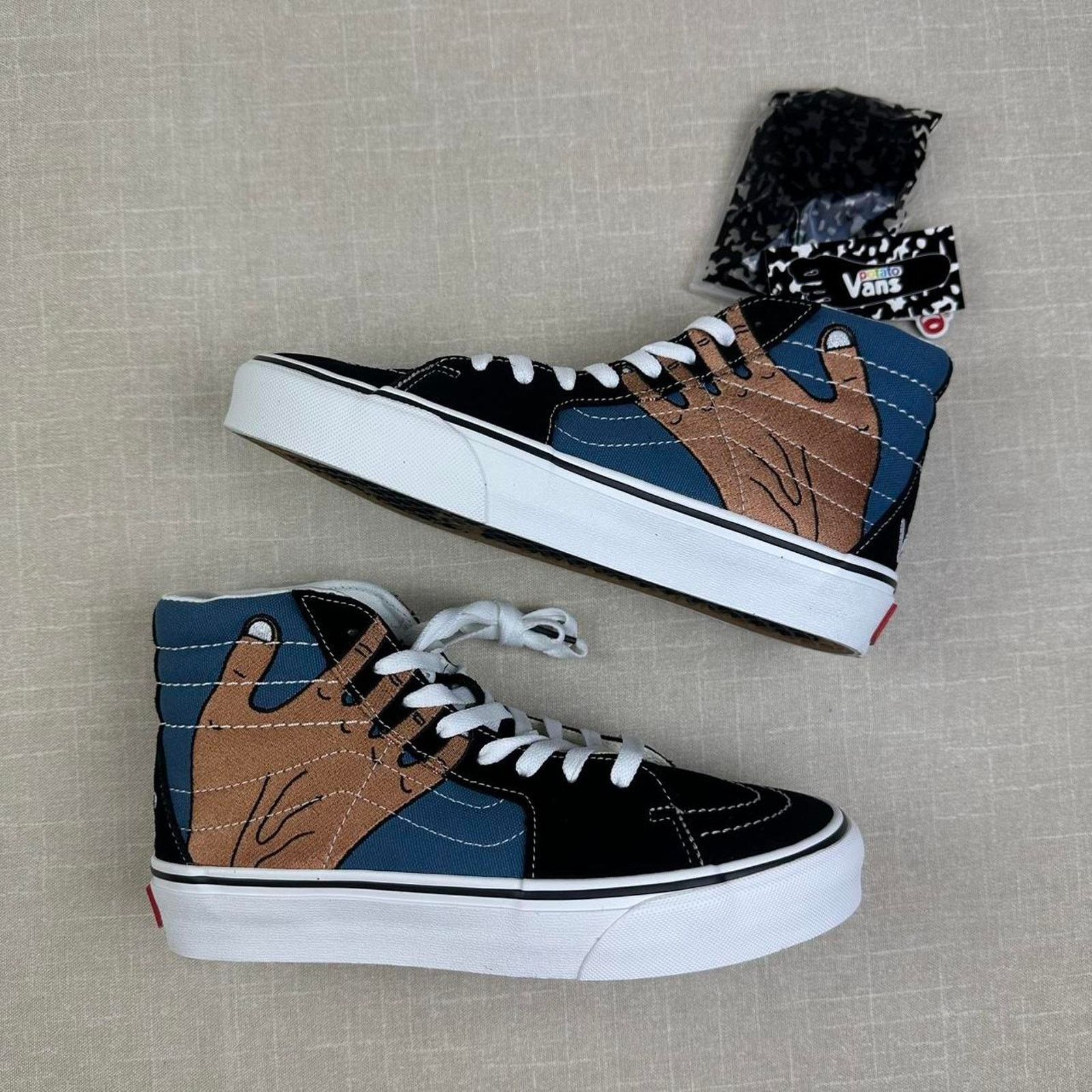 Vans Vans x Imran Potato Sk-8 Hi "Navy Blue" 11.5M Size US 11.5 / EU 44-45 - 2 Thumbnail