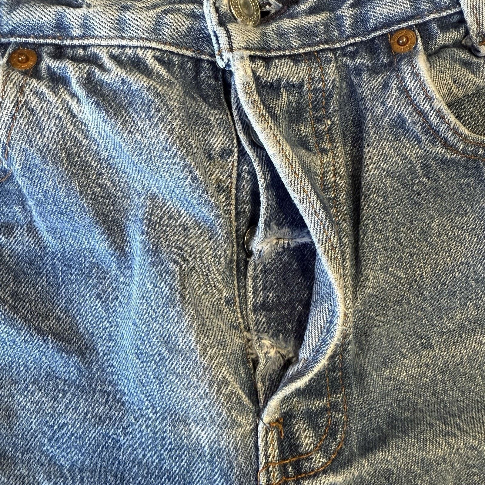 Levi's × Vintage Vintage Levis 701 Jeans 27 Blue 80s Denim Made in USA Size US 27 - 5 Thumbnail