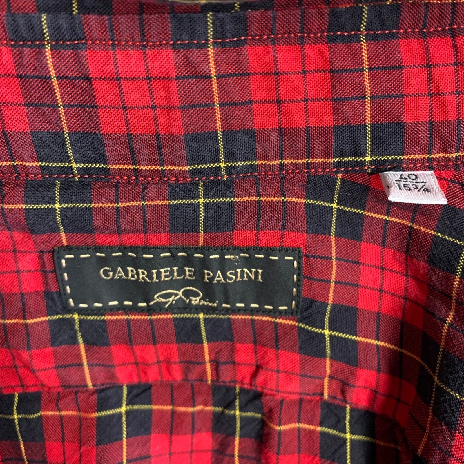 Other Size M Red Black Plaid Lyocell Button Up Long Sleeve Shirt Size US M / EU 48-50 / 2 - 4 Thumbnail