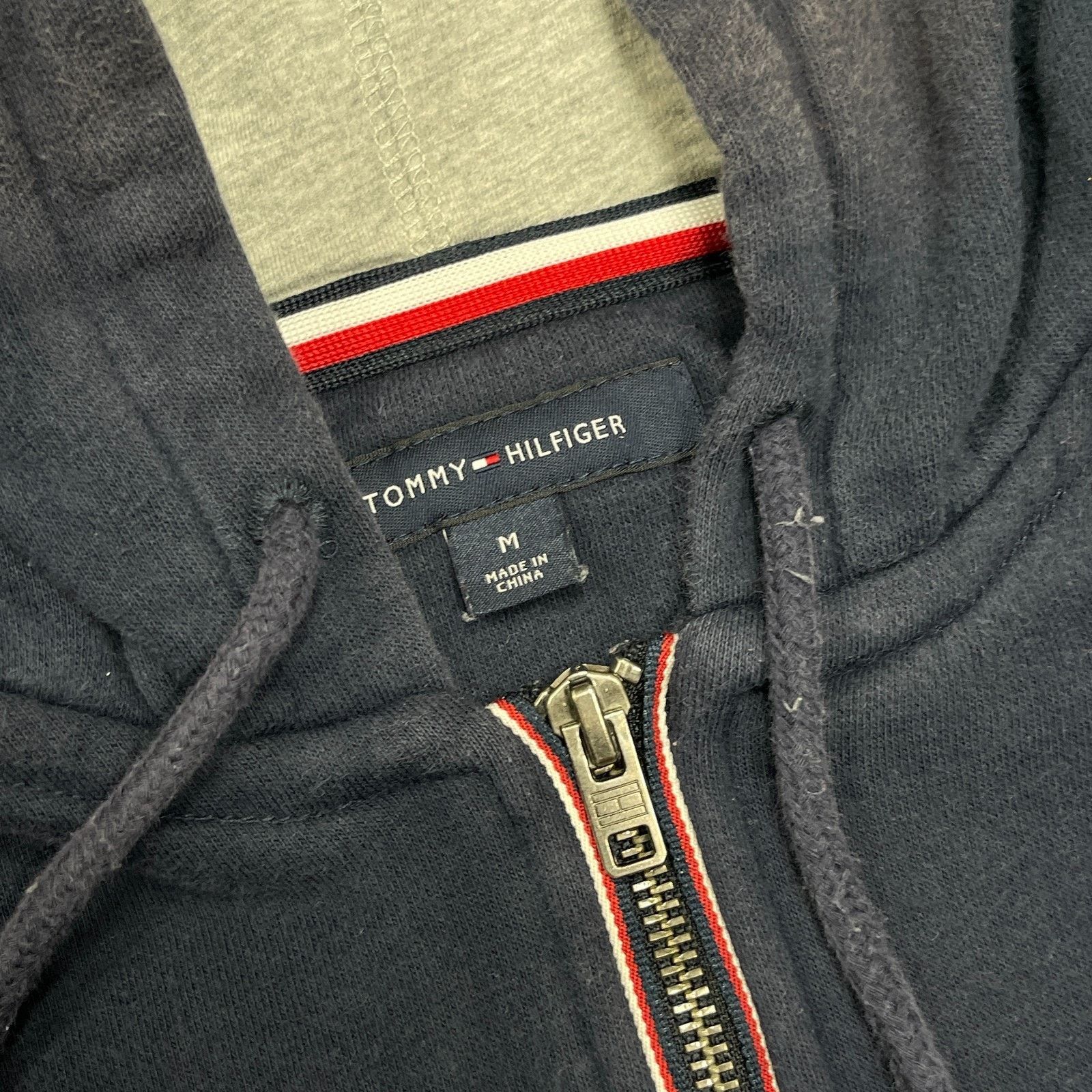 Tommy Hilfiger Tommy Hilfiger navy blue full-zip hoodie Sweater Medium Size US M / EU 48-50 / 2 - 5 Thumbnail
