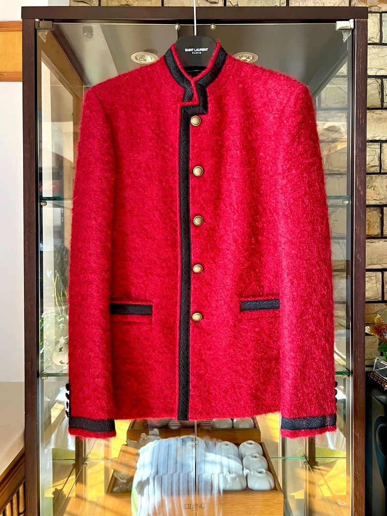 Saint Laurent Paris Saint Laurent Paris Red court Zhongshan suit jacket-2506 Size US S / EU 44-46 / 1 - 1 Thumbnail