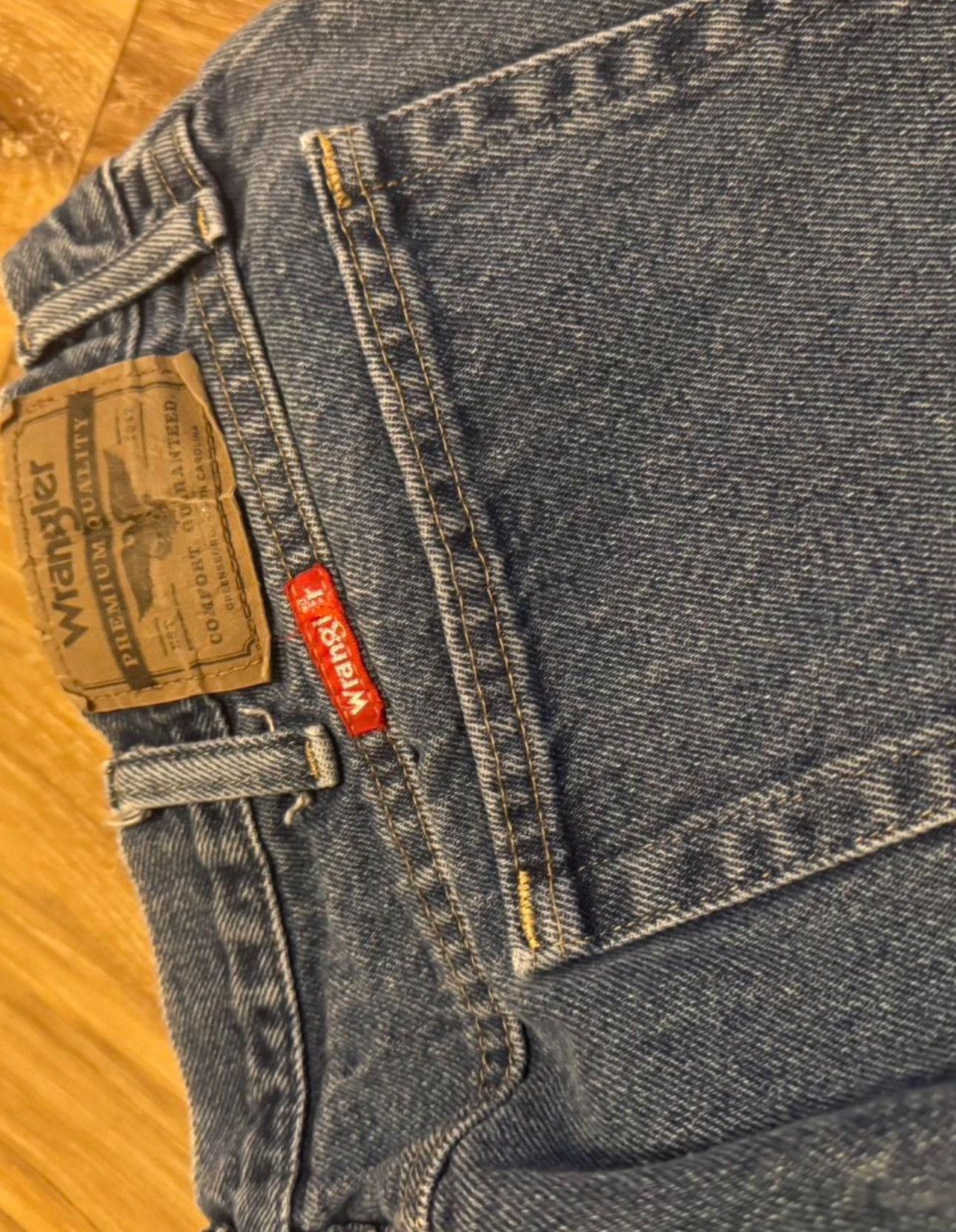Vintage × Wrangler Wrangler Baggy Denim Jeans Size US 38 / EU 54 - 3 Thumbnail