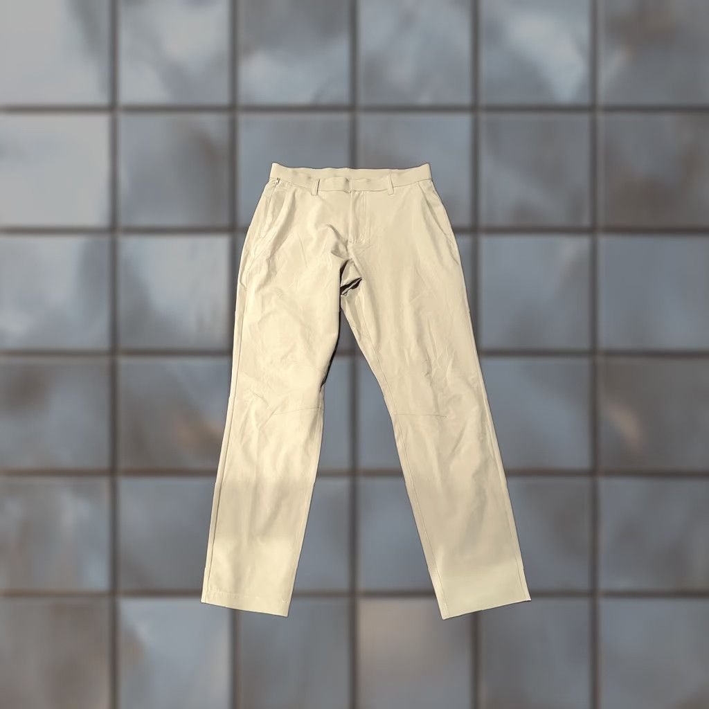 Fabletics NWT Fabletics The Only Pant Beige 31x30 Men's Regular Pocket Breathable Moisture Wicking Stretch Size US 31 - 1 Thumbnail