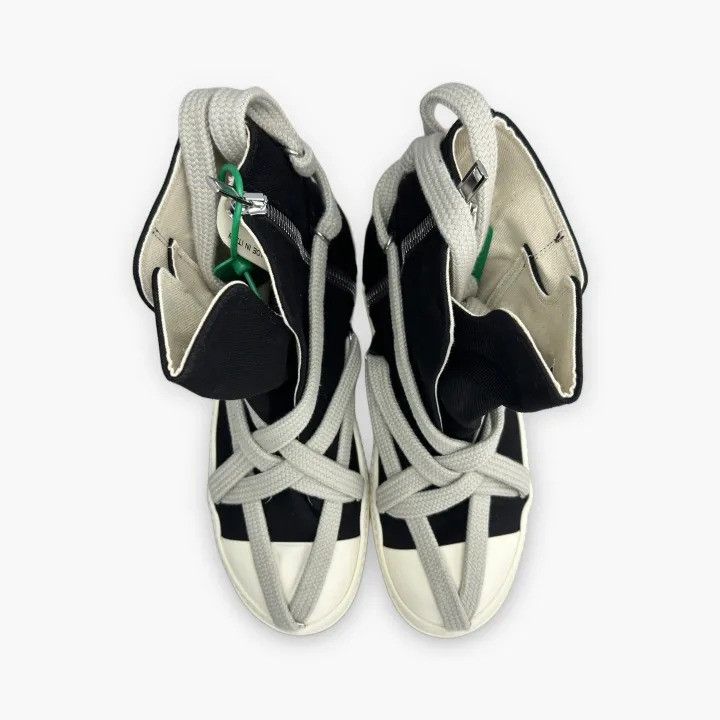 Rick Owens Rick Owens DRKSHDW Men's Black Denim High-Top Sneakers Size US 11 / EU 44 - 3 Thumbnail