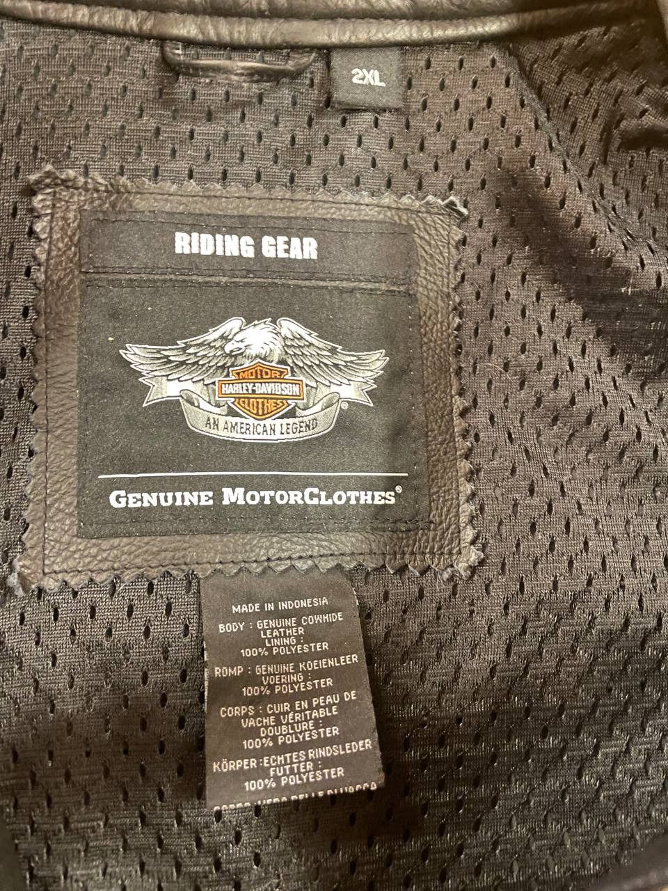 Harley Davidson 🔥 Harley-Davidson Genuine Leather Biker Jacket 🔥 Size US XXL / EU 58 / 5 - 6 Thumbnail