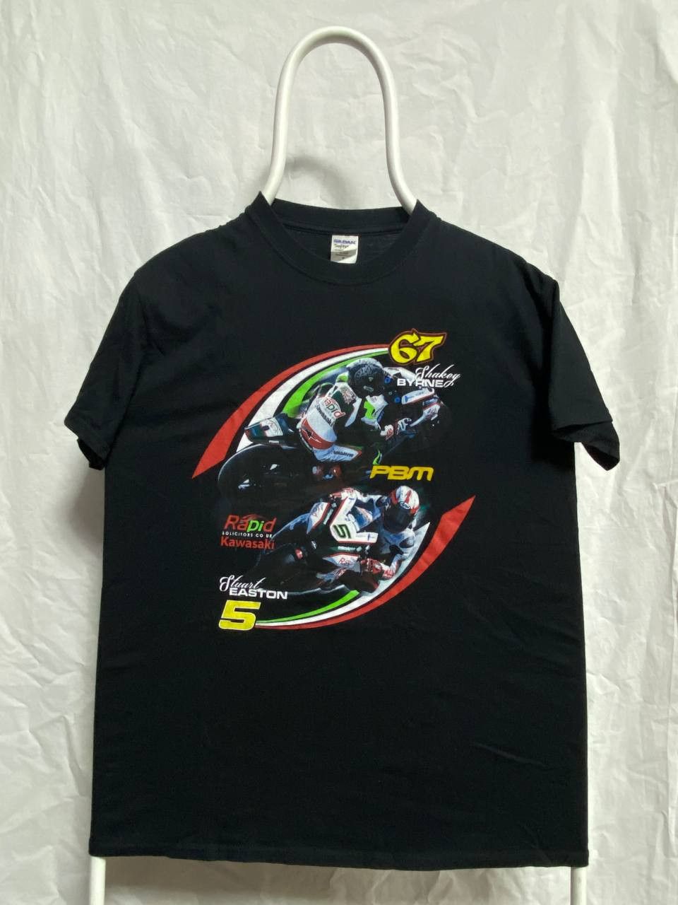 Gildan 🏁 PBM Kawasaki Racing Tee – Superbikes Legends Tribute Size US M / EU 48-50 / 2 - 1 Thumbnail