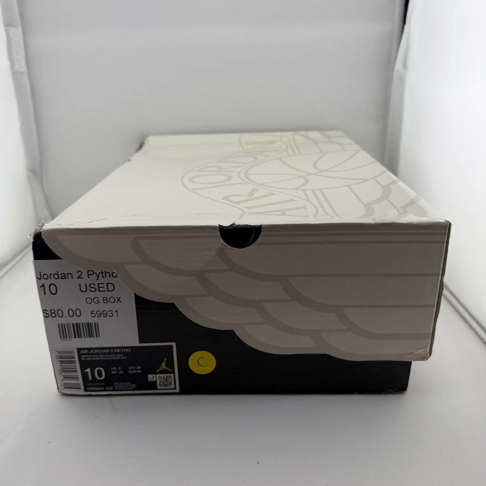 Nike Air Jordan 2 Python US 10 Used OG Box DR8884-102 Size US 10 / EU 43 - 7 Thumbnail