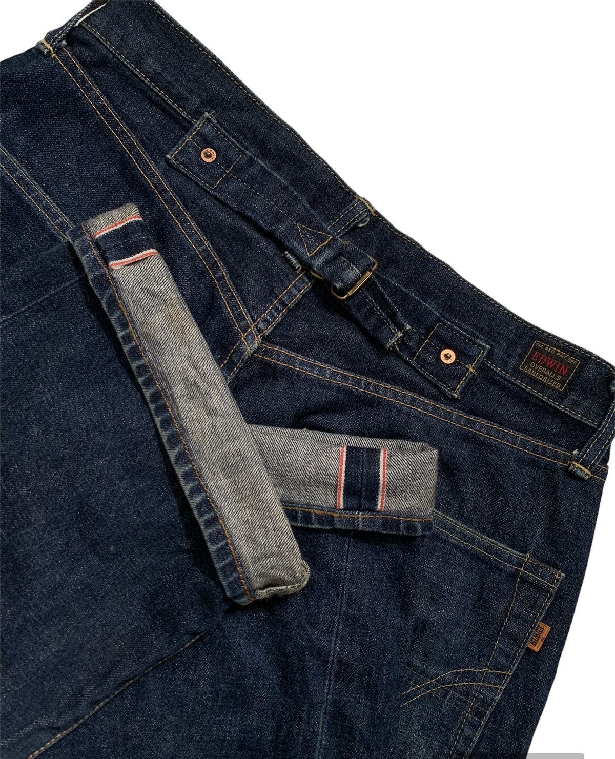 Edwin Edwin selvedge overalls sanforized jeans Size US 31 - 6 Thumbnail