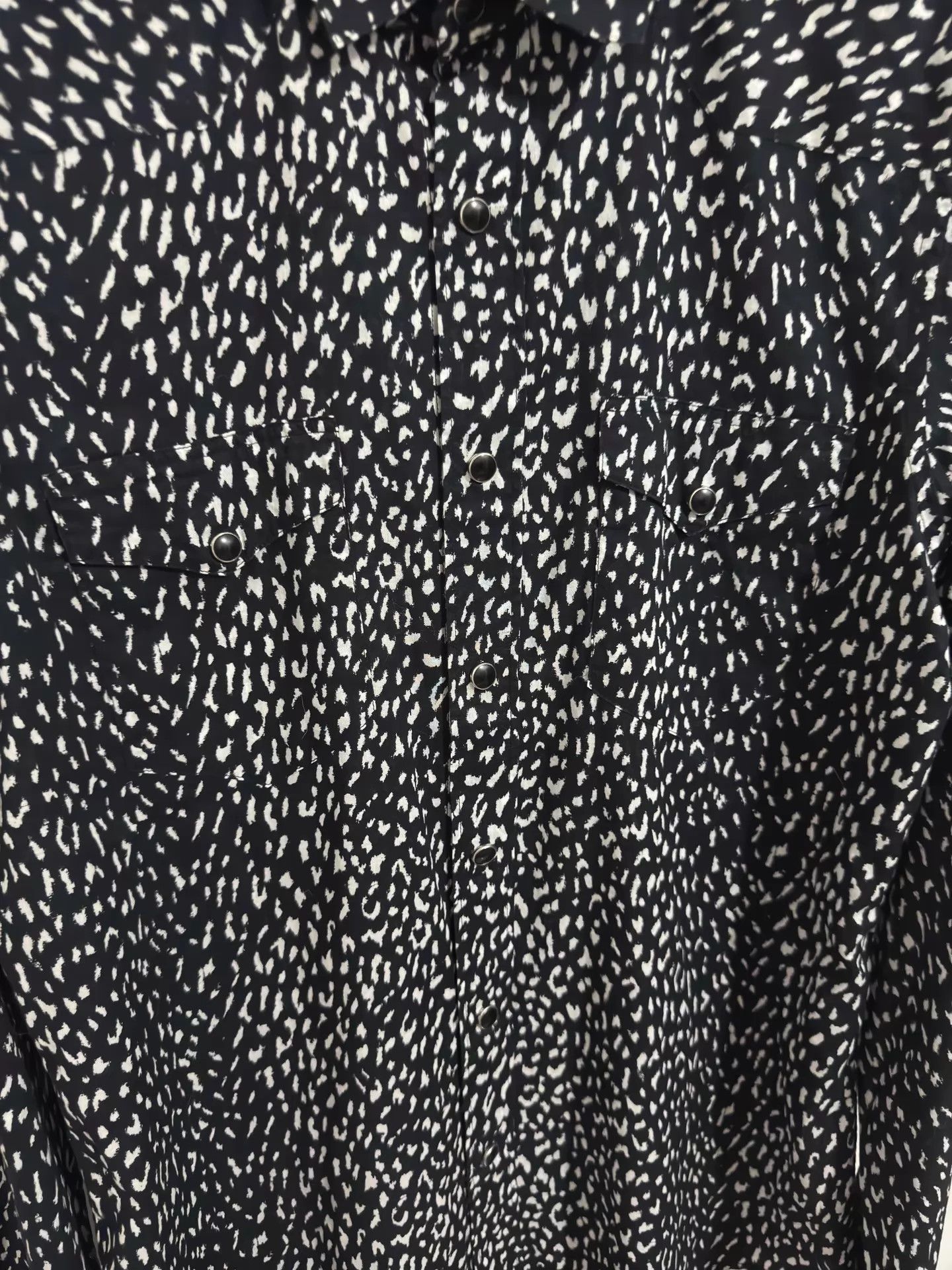 Saint Laurent Paris Saint Laurent SLP 14FW Leopard Cat Eye B&W Shirt S Size US S / EU 44-46 / 1 - 3 Thumbnail