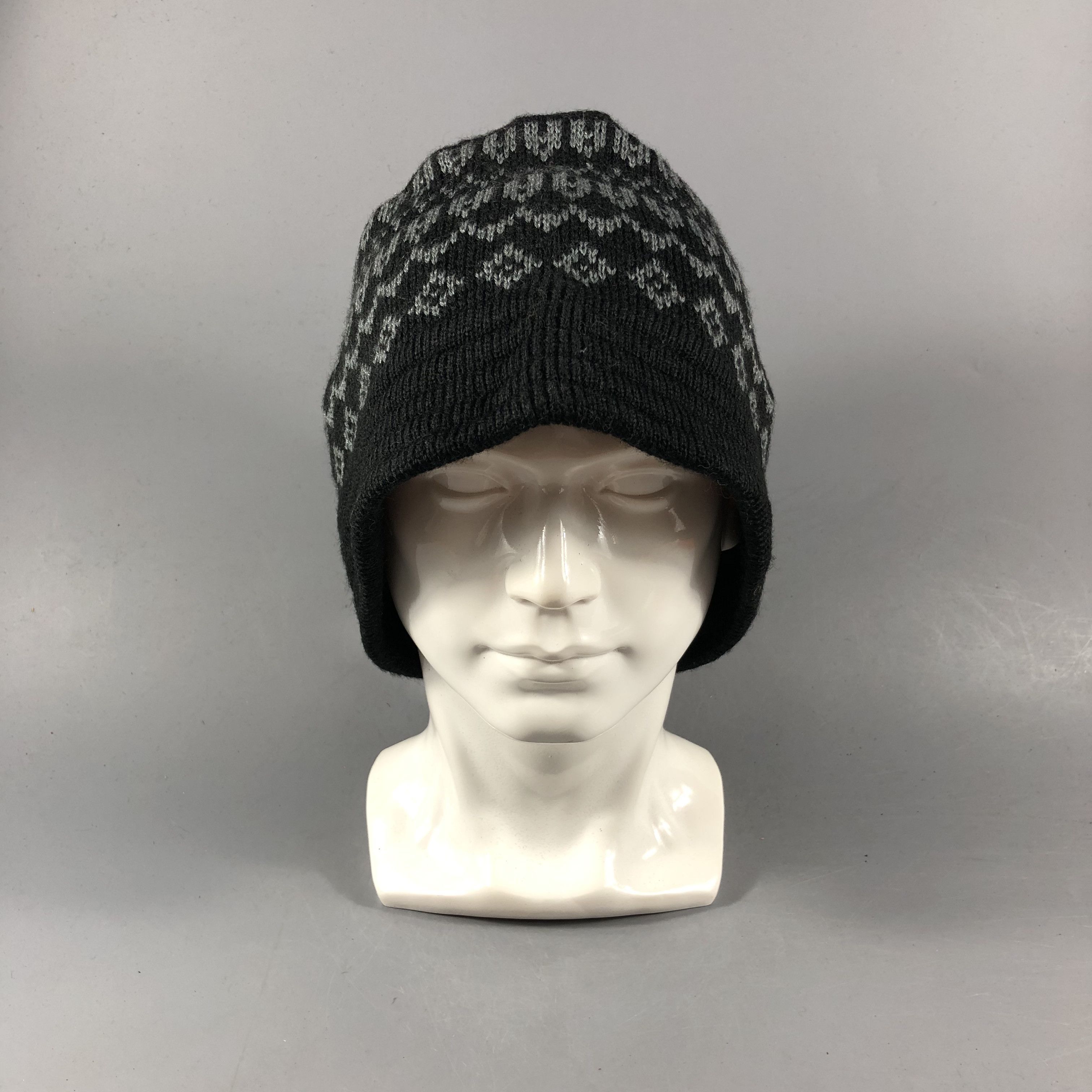 Japanese Brand Unknown Navajo Wool Bucket Hat Beanie Snowcap Snow Hat B835 Size ONE SIZE - 2 Thumbnail
