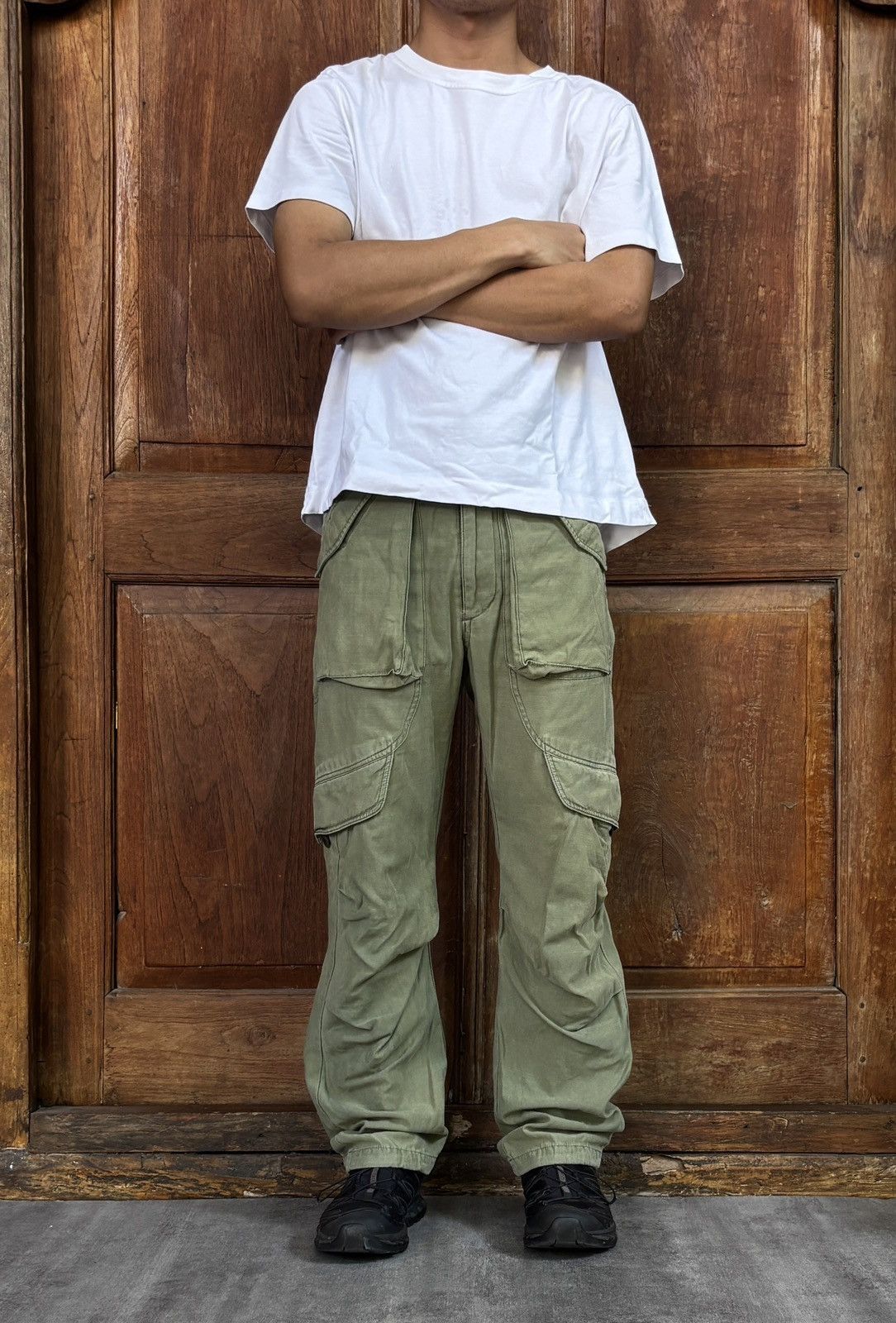 CABANE de ZUCCa × Issey Miyake Multi Pocket Cargo Pants Size US 30 / EU 46 - 1 Thumbnail