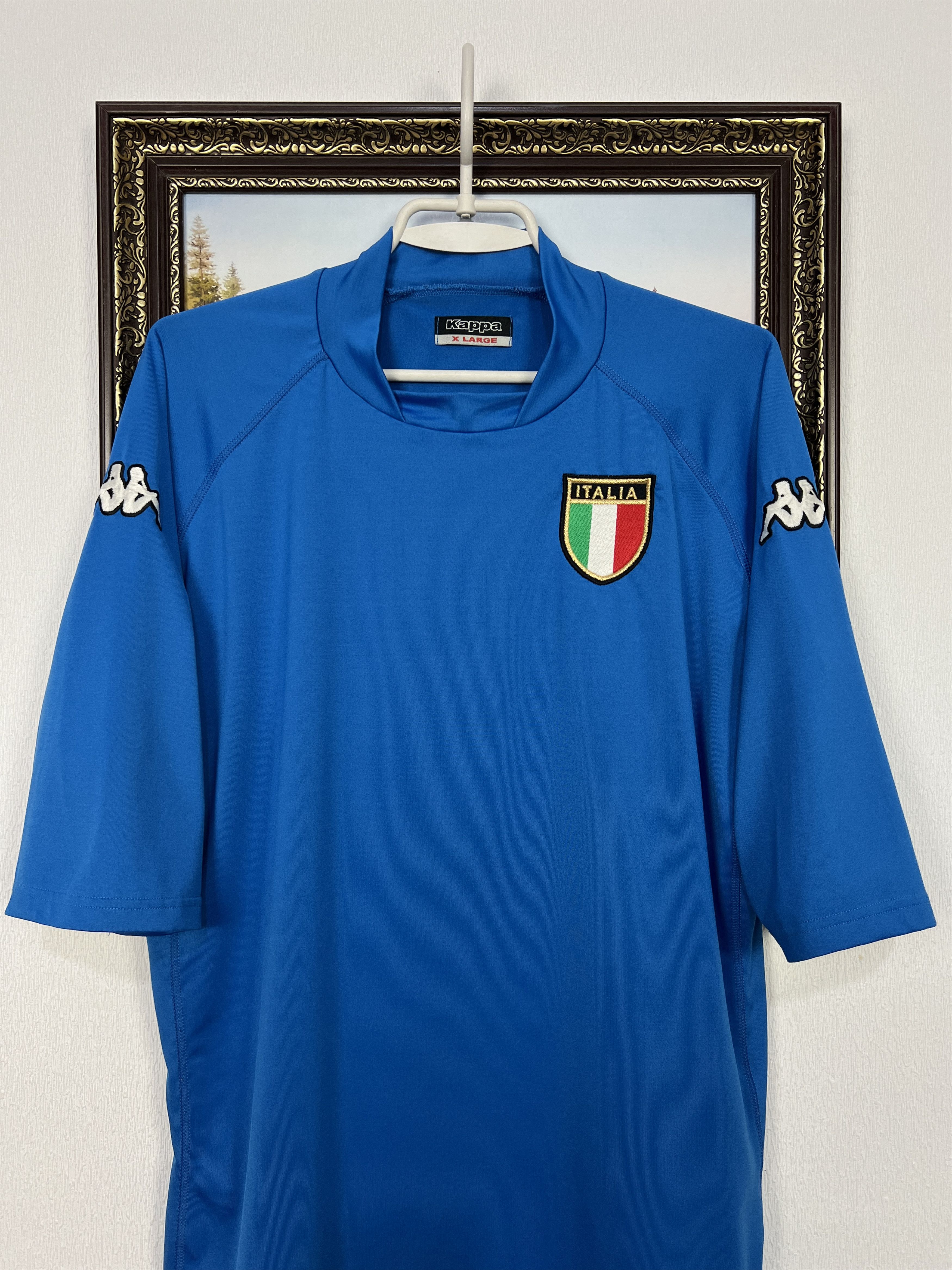 Kappa Italy Home football shirt 2000 Soccer Kappa Blue Jersey Size US XL / EU 56 / 4 - 2 Thumbnail