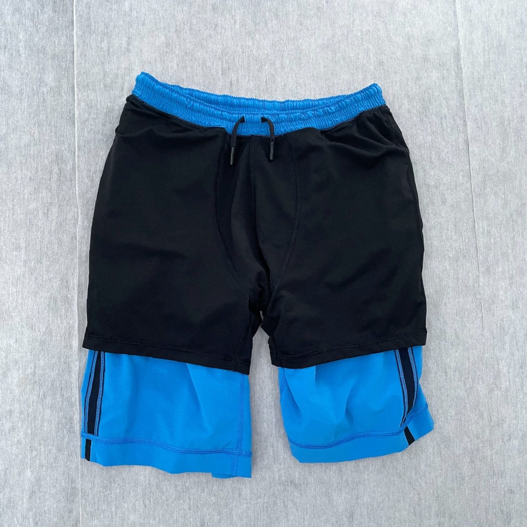 Lululemon Pace Breaker Shorts Adult Small Blue Active Gym Drawstring Athletic Mens