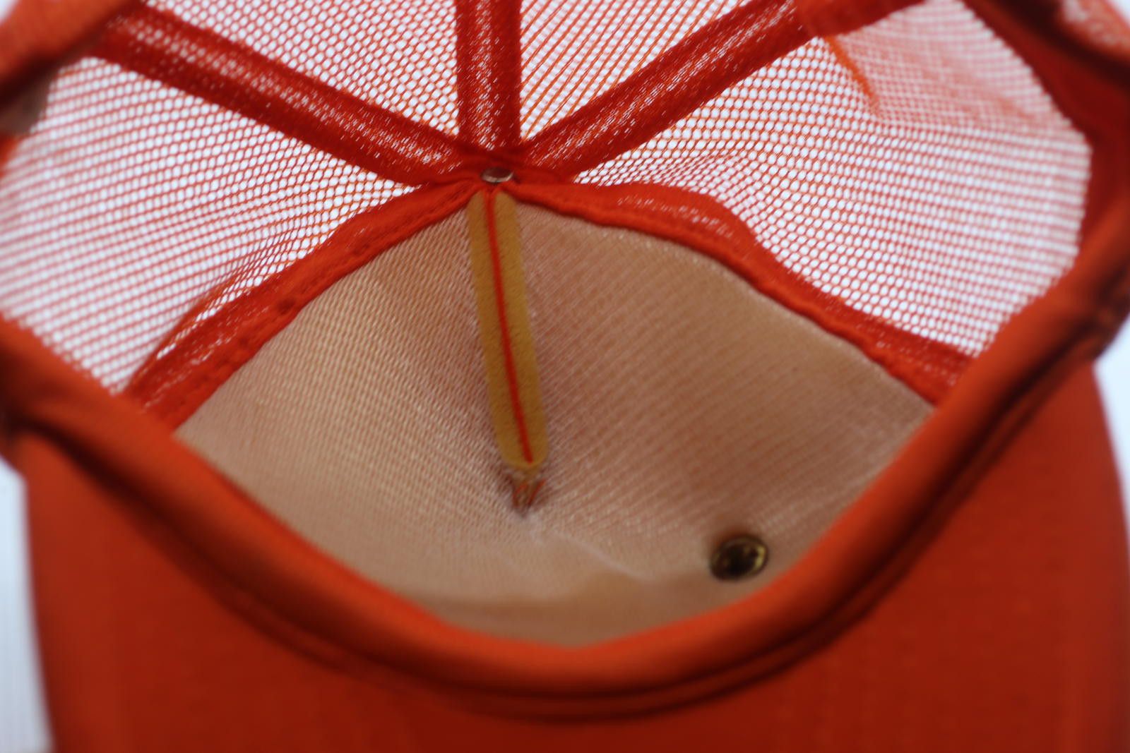 AAA Vintage AAA School Safety Patrol Orange Mesh Cap with Pin Size ONE SIZE - 7 Thumbnail