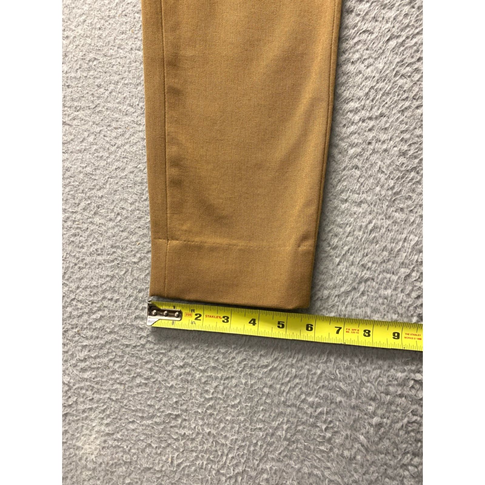 Banana Republic Banana Republic Sloan Slim Pants Women 0P Petite Dark Gold Zip Front & Rear Welt Pockets Slimming 25 Inseam Casual Dress Pants Womens Size 25" / US 0 / IT 36 - 5 Thumbnail