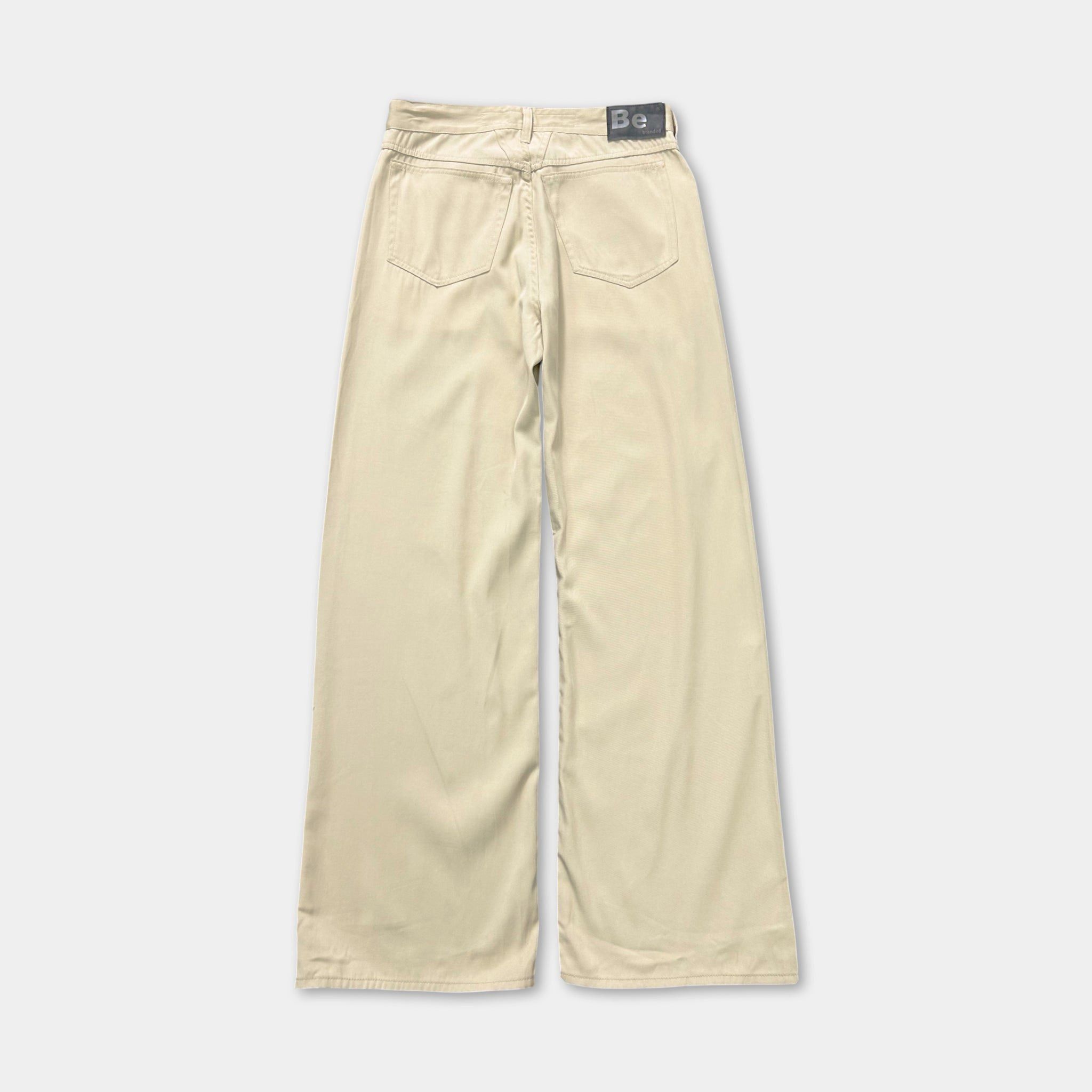 Marithe + Francois Girbaud Marithé + François Girbaud Beige Wide Pants Size US 29 - 4 Thumbnail