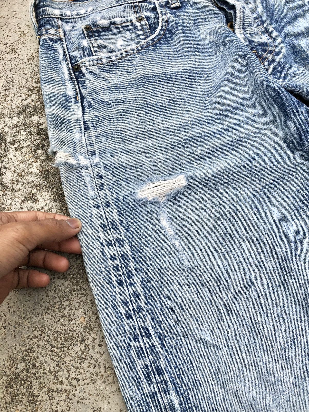 Other SELVEDGE REDLINE DISTRESSED DENIM Size US 33 - 2 Thumbnail