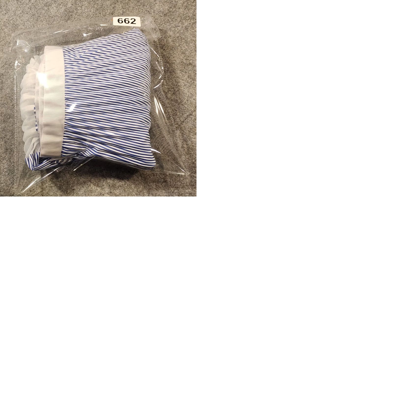 Armani Exchange Armani Exchange Skirt Womens 12 Blue White Pleated Stripe Sheer Panel Midi Size 34" / US 12 / IT 48 - 9 Thumbnail