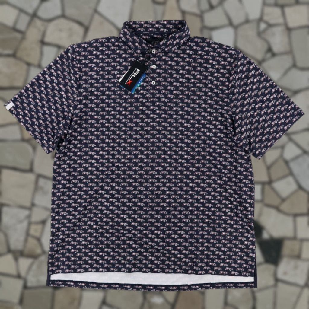 RLX Ralph Lauren RLX Ralph Lauren Classic Car Stretch Polo Shirt Navy Men's 2XL Shirt Size US XXL / EU 58 / 5 - 1 Thumbnail