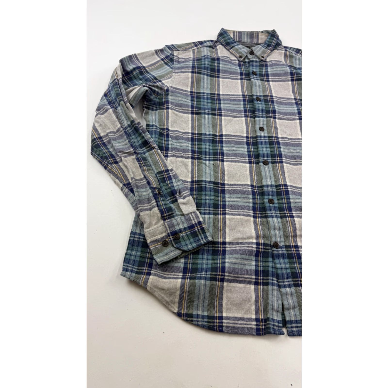 Banana Republic Banana Republic Shirt Mens M Blue Plaid Luxe Flannel Button-Down Casual Size US M / EU 48-50 / 2 - 2 Thumbnail