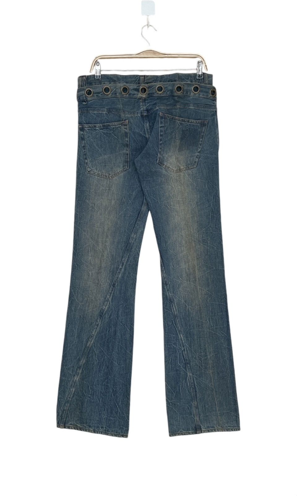 Japanese Brand × Vintage Vintage Japanese Brand Double Waist Jeans 2000s Size US 34 / EU 50 - 2 Thumbnail