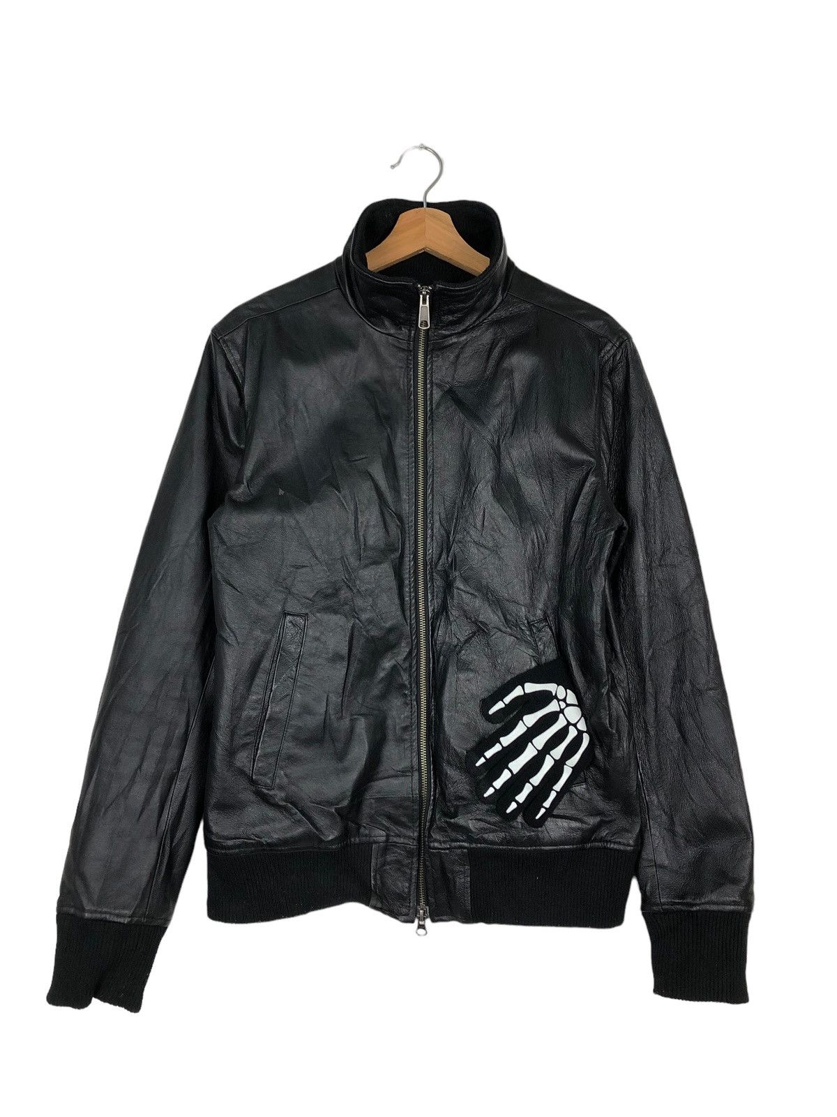 Japanese Brand 🔥VINTAGE SOFT LEATHER BOMBER JACKET GOD BREATH ISSEY MIYAKE Size US M / EU 48-50 / 2 - 1 Thumbnail