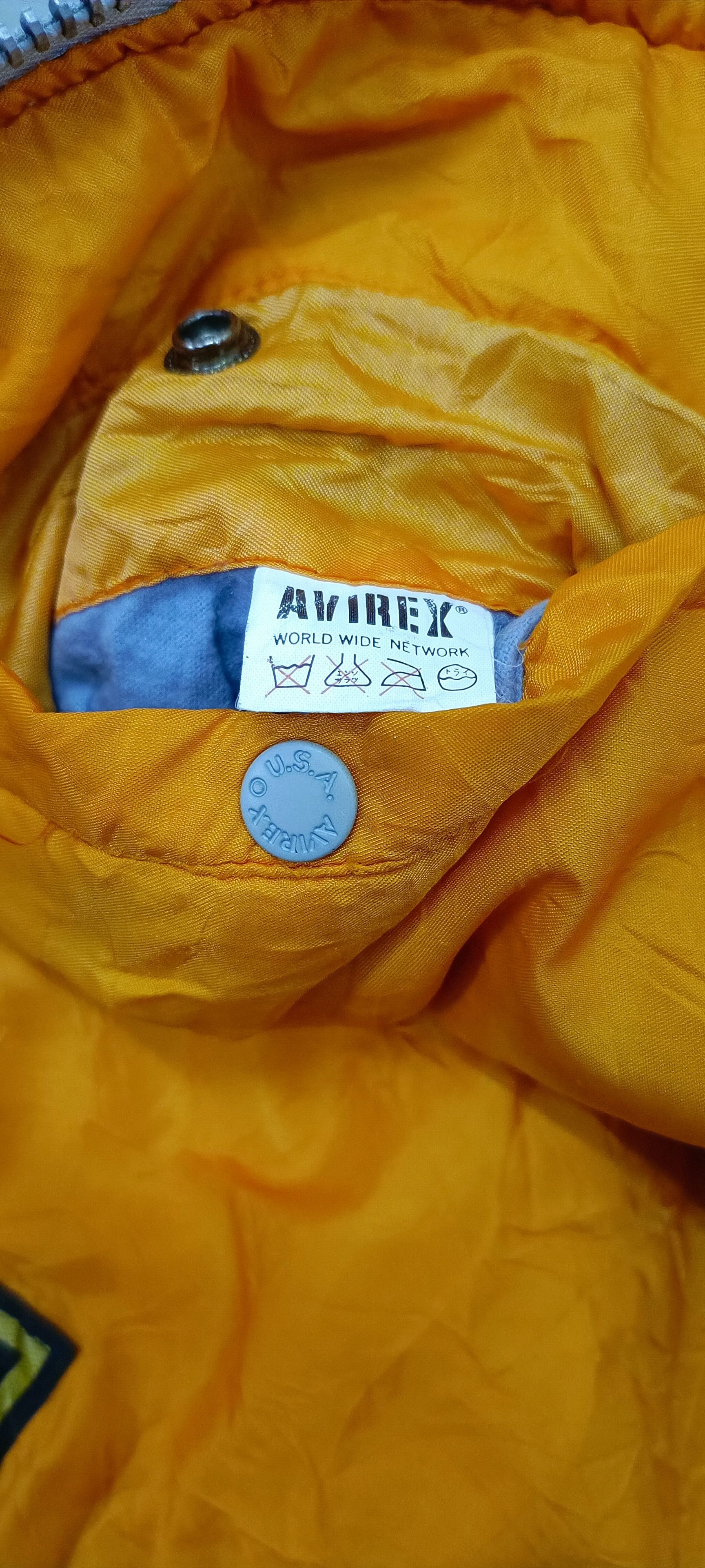Avirex VINTAGE AVIREX 80's SILVER MILITARY BOMBER MA-1JACKET Size US L / EU 52-54 / 3 - 9 Thumbnail