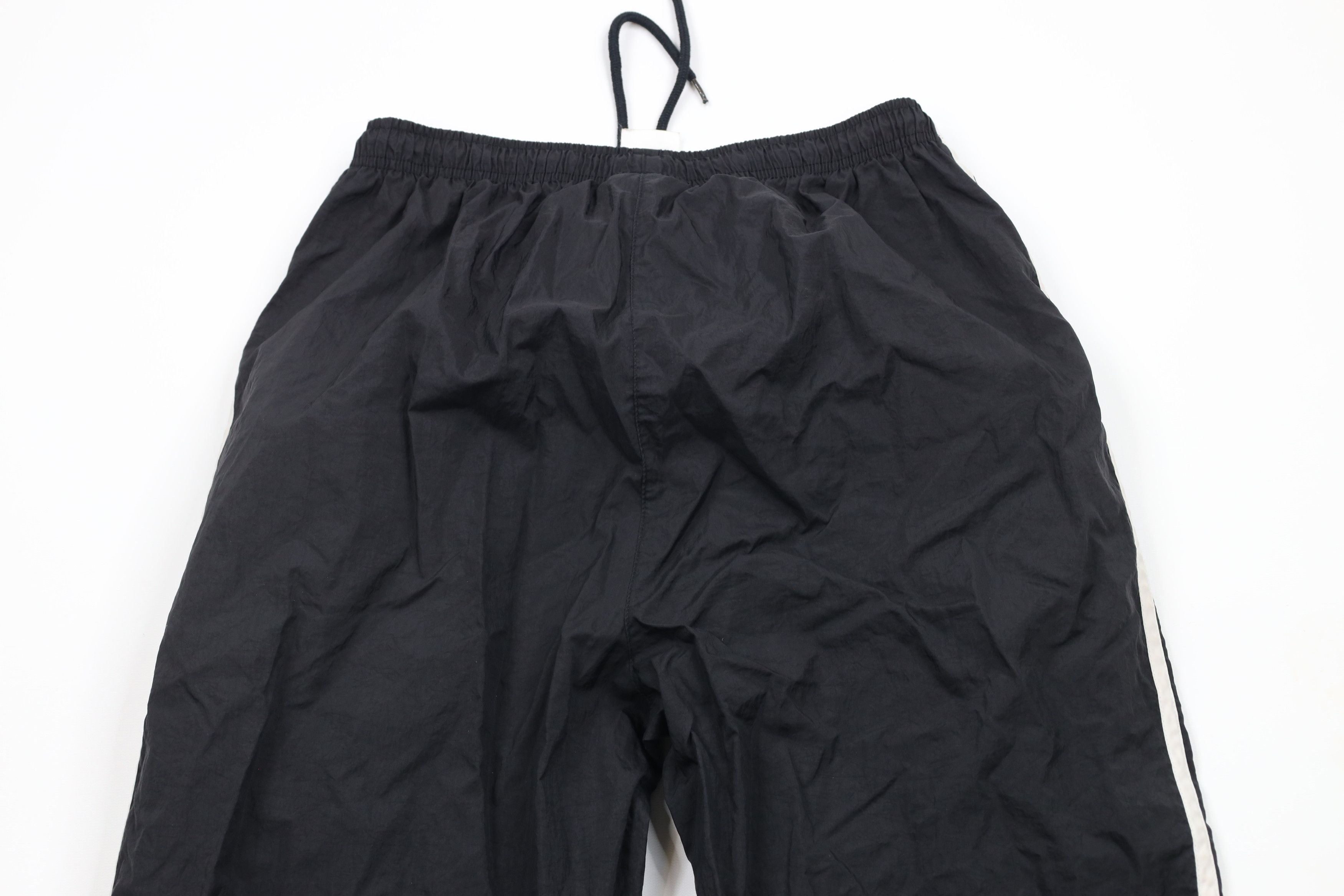 Adidas × Vintage Vintage 90s Adidas Out Striped Nylon Joggers Pants Black Size US 34 / EU 50 - 10 Thumbnail