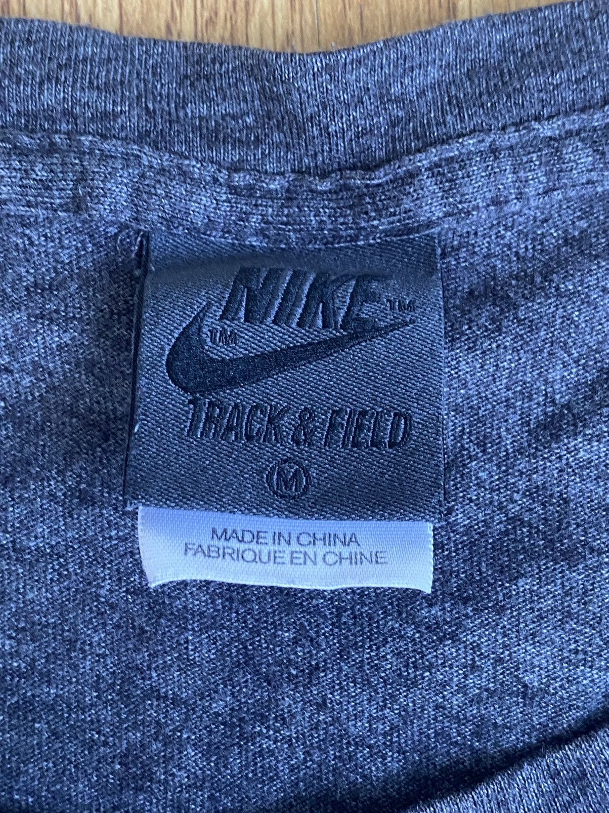 Nike × Vintage Vintage USATF Track And Field Nike Long Sleeve Cotton Gray M Size US M / EU 48-50 / 2 - 8 Thumbnail